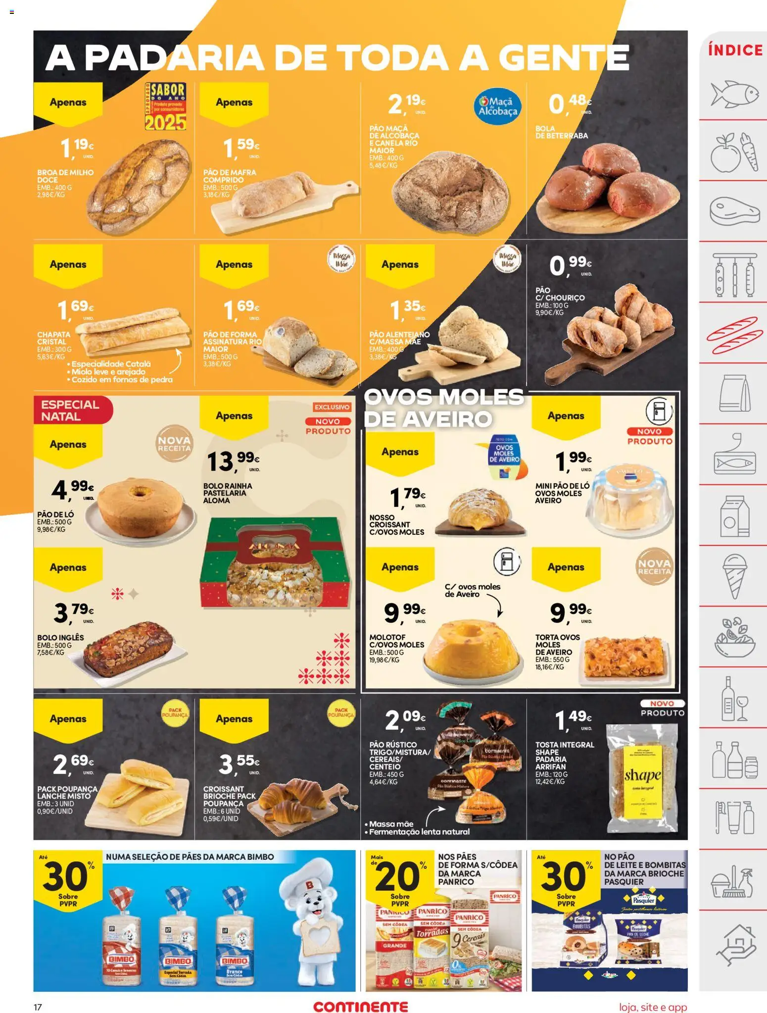 Continente folheto │ válido de 11.11.2025 | Página: 17 | Produtos: Beterraba, Canela, Leite, Torta