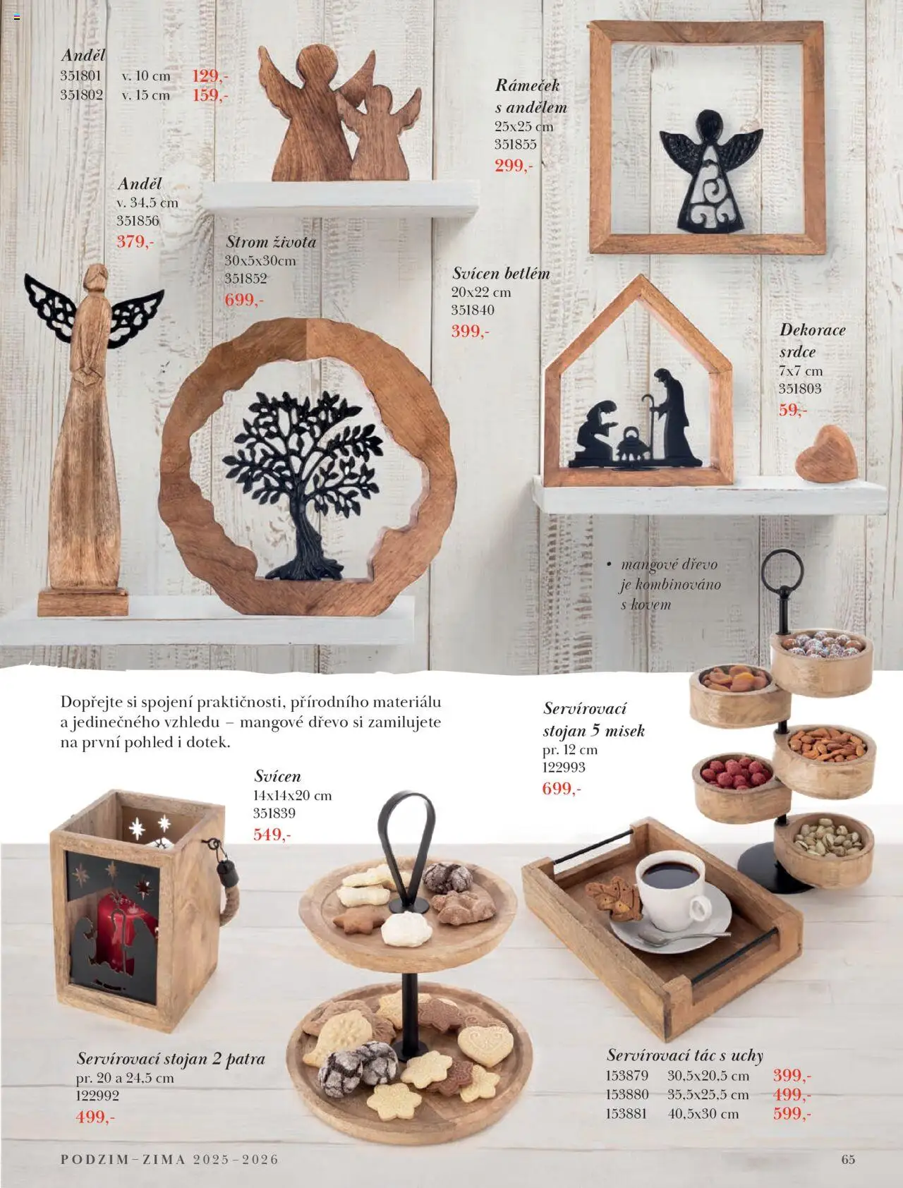 Orion katalog - Podzim/zima od 23.09.2025 | Strana: 65 | Produkty: Tác, Svícen, Rámeček, Dekorace