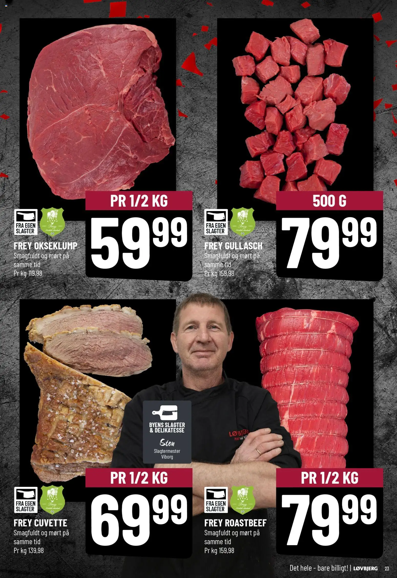 Løvbjerg tilbudsavis – gyldig fra 31.10.2025 | Side: 23 | Produkter: Roastbeef