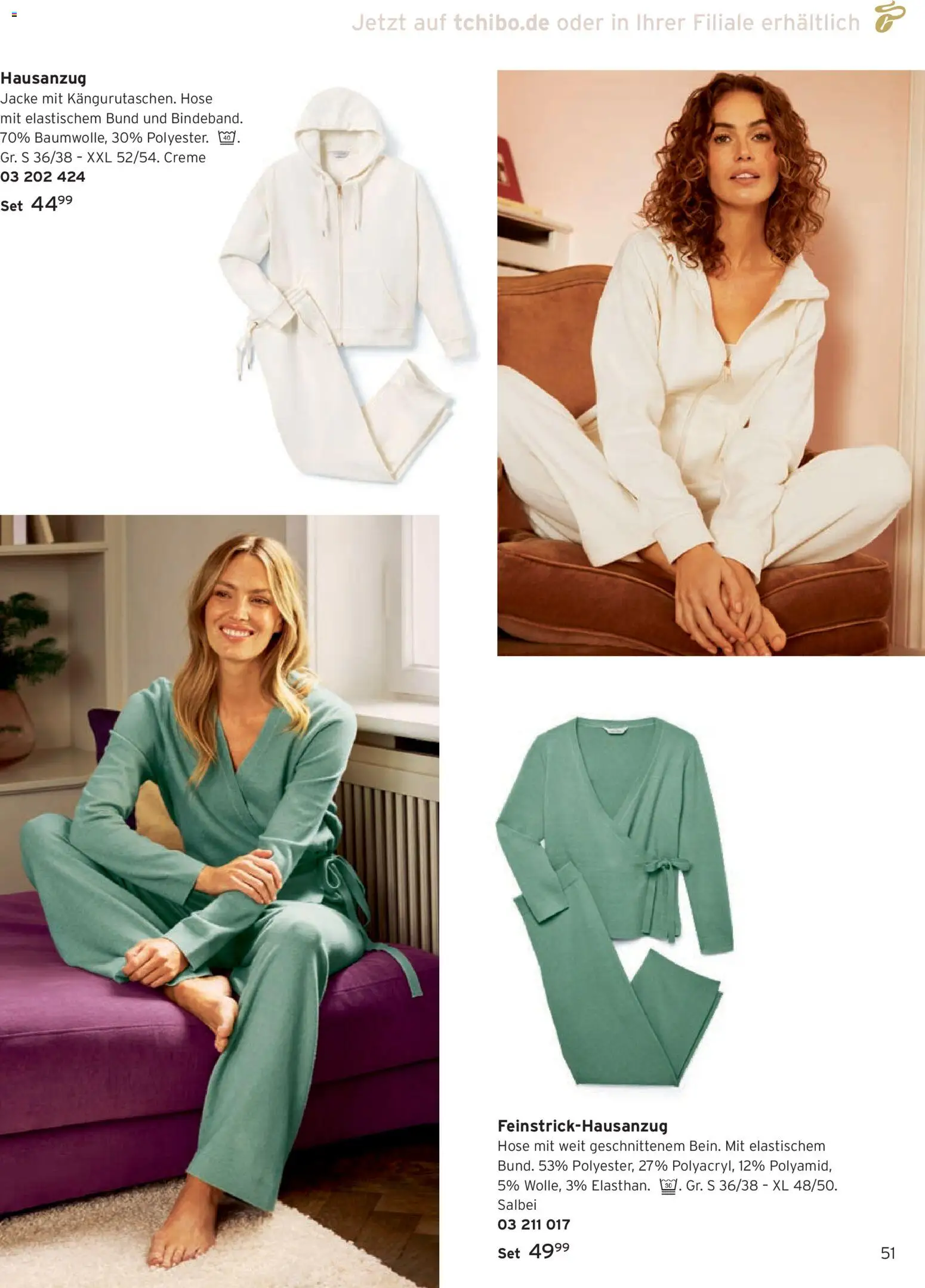 Tchibo Katalog Frühling – gültig ab 24.03.2026 | Seite: 51 | Produkte: Creme, Jacke, Hose