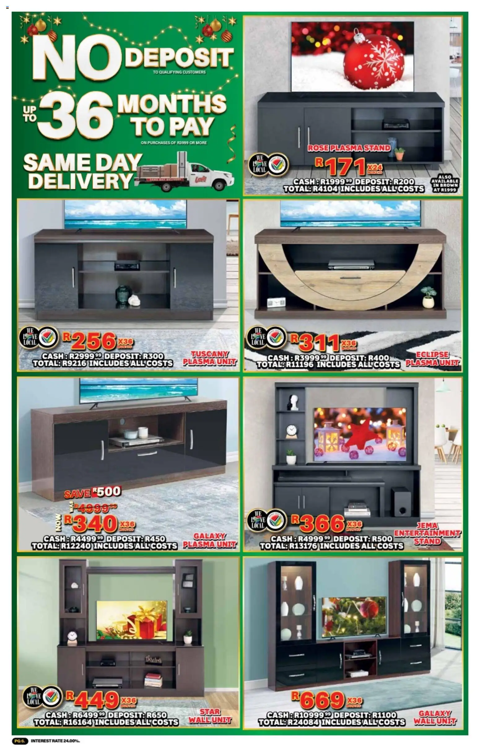 New Lewis Stores catalogue – valid from 10.11.2025 | Page: 6 | Products: Wall unit, Plasma unit