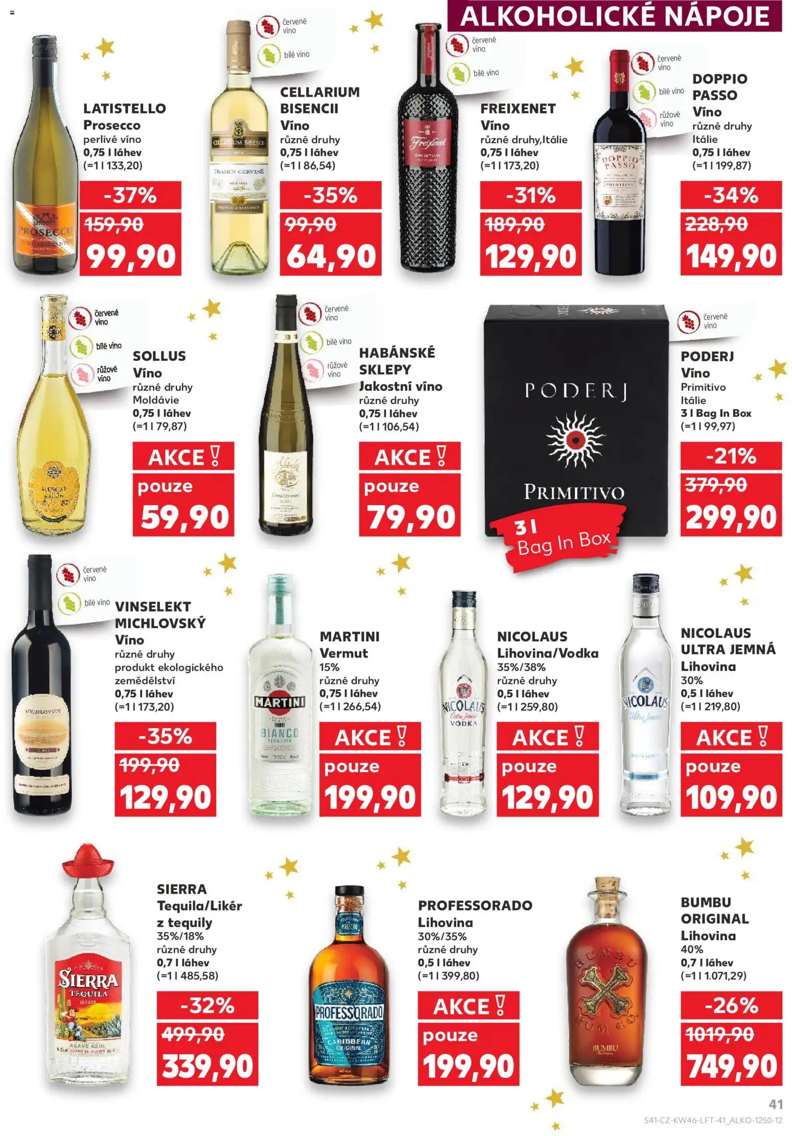 Kaufland leták - Chomutov od 12.11.2025 | Strana: 41 | Produkty: Bílé víno, Box, Martini, Vermouth