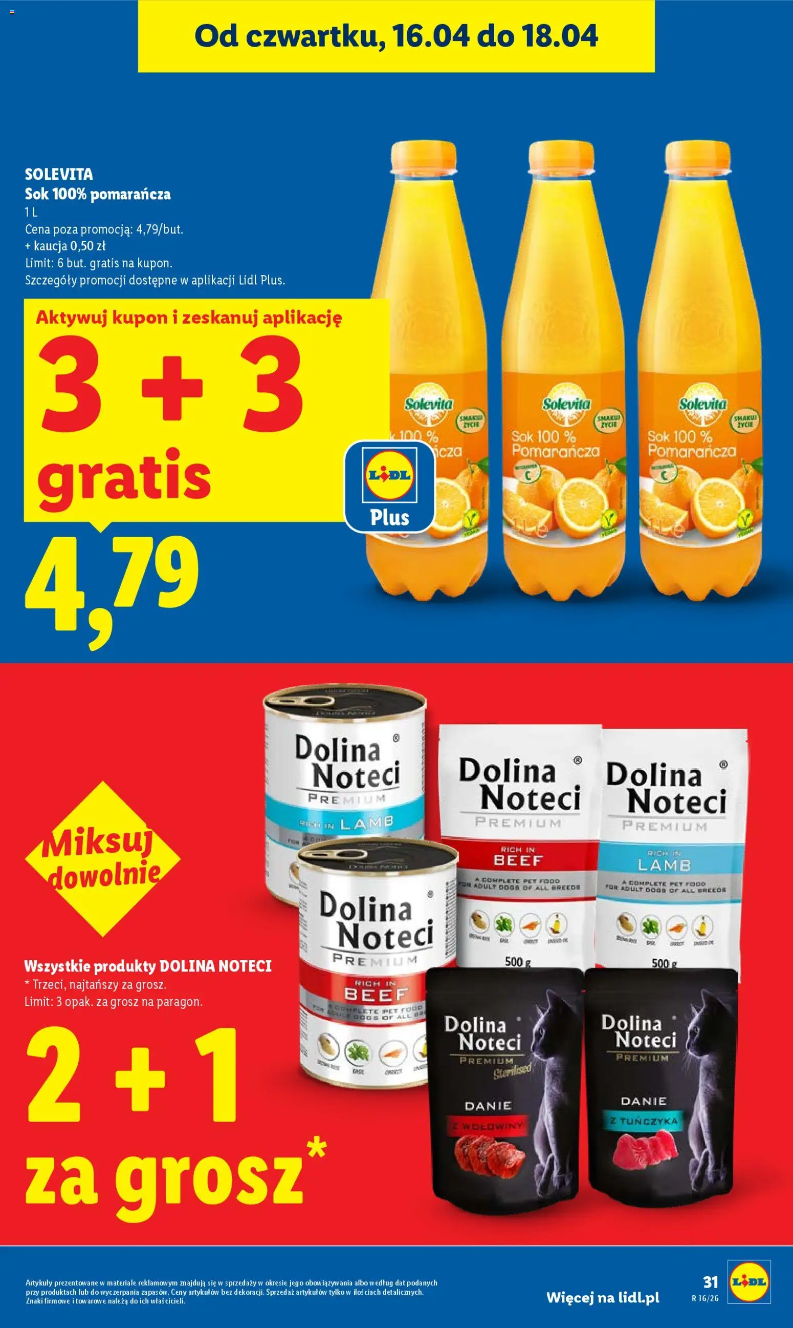Lidl Polsko leták od 16.04.2026 | Strana: 31 | Produkty: Solevita
