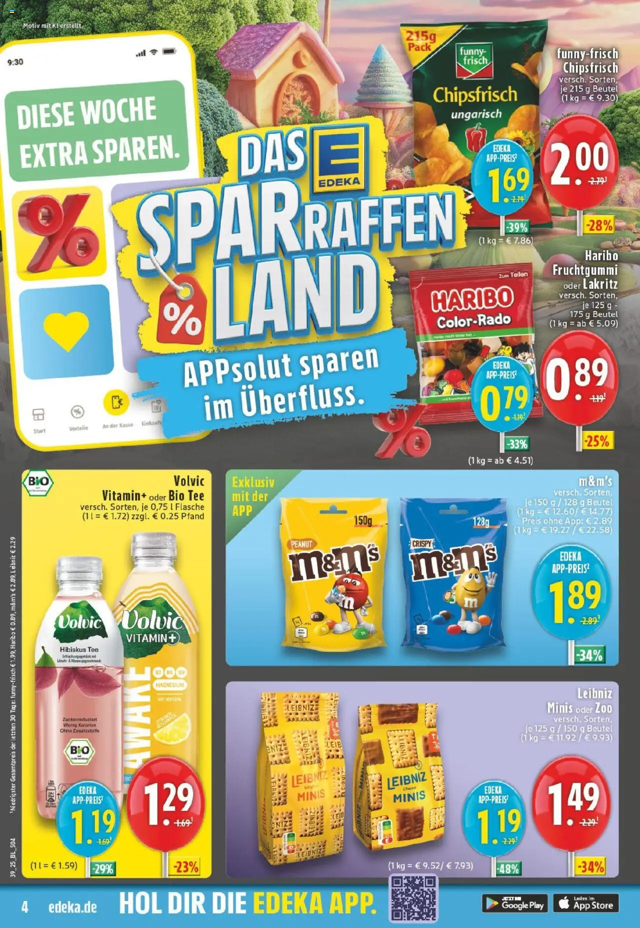 HIT - Mecklenburg-Vorpommern – gültig ab 22.09.2025 | Seite: 4 | Produkte: Haribo, M&M's, Tee, Volvic