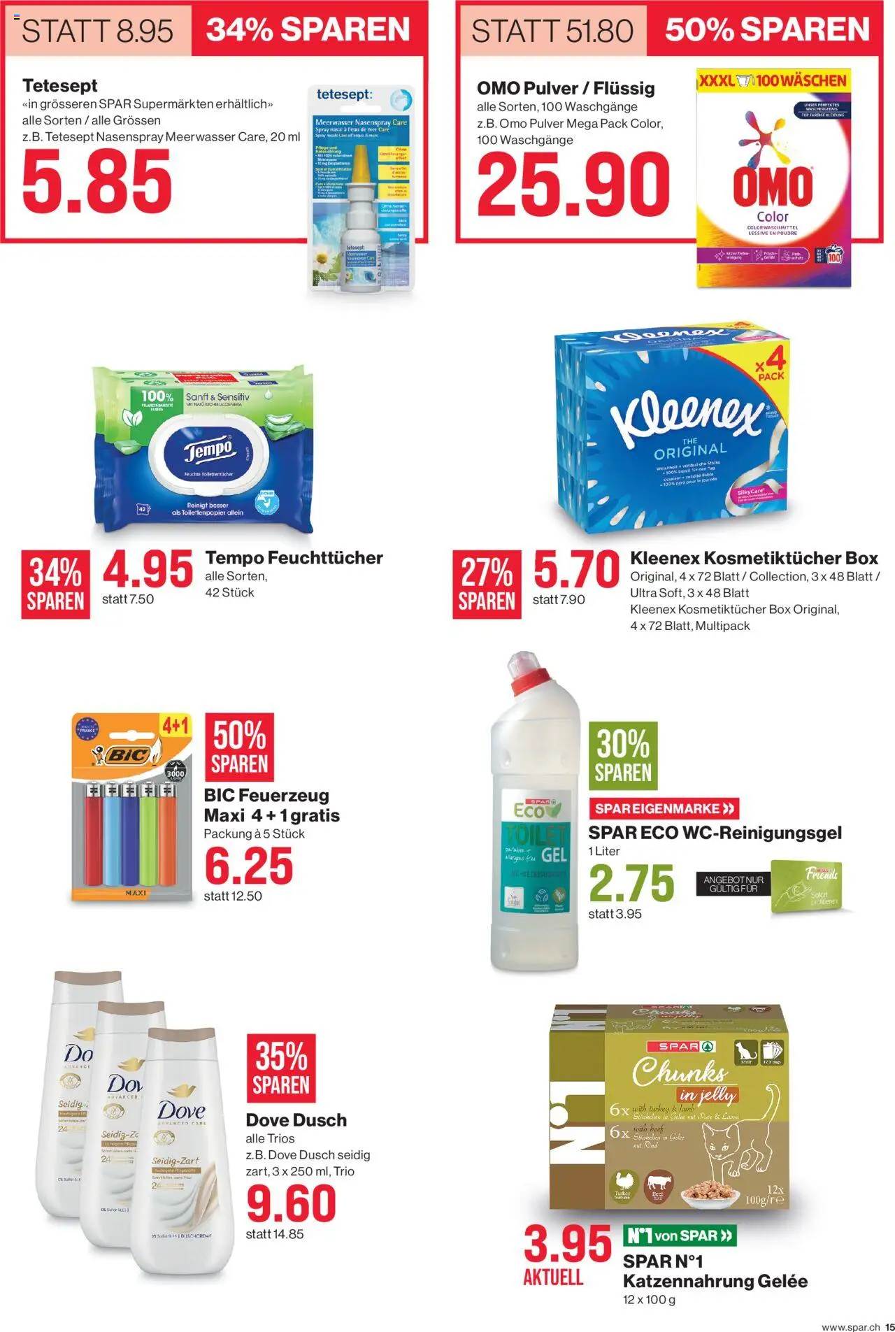 SPAR Aktionen – gültig ab 10.10.2025 | Seite: 15 | Produkte: Box, Pulver, Toilettenpapier