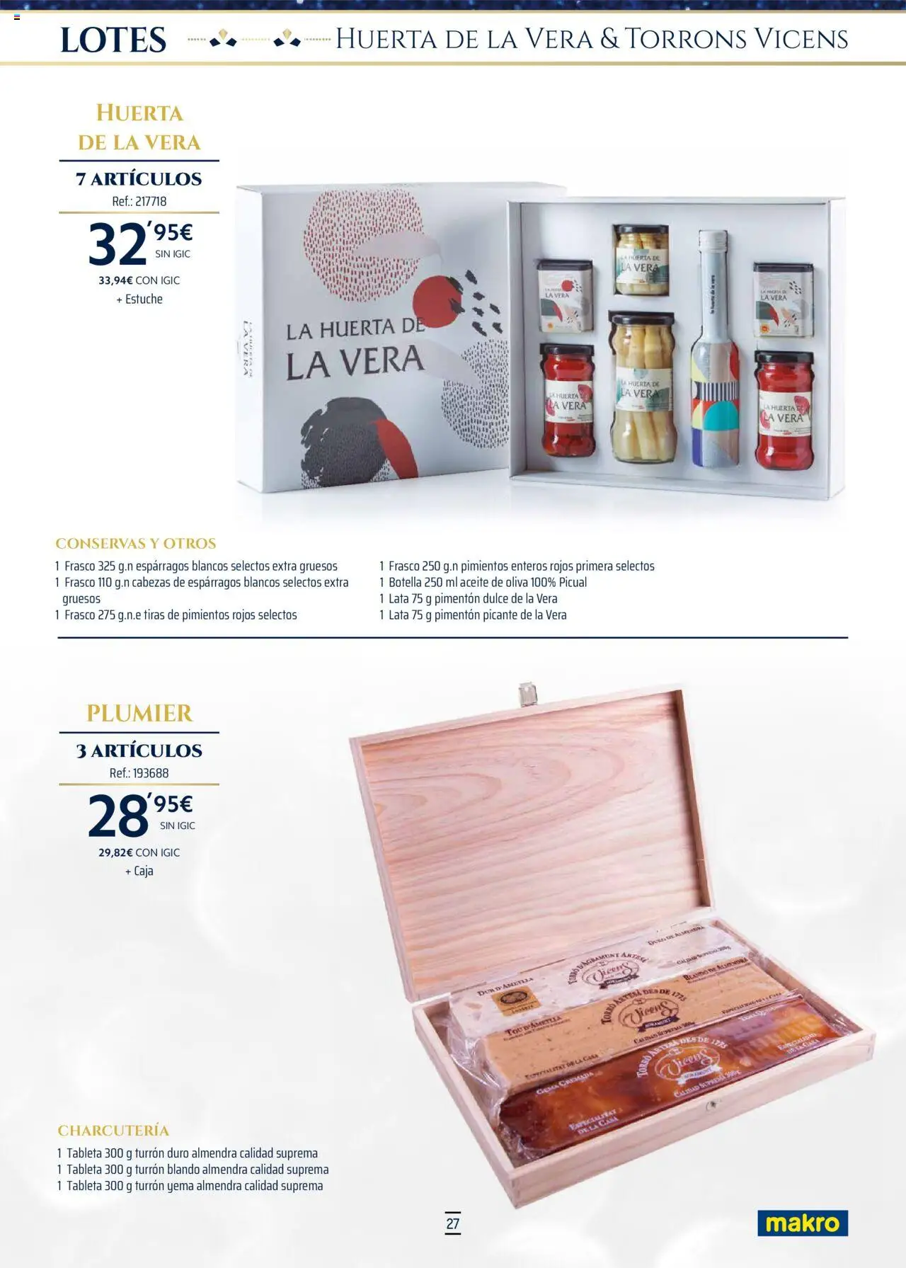 Makro - Lotes y cestas Canarias │ válido desde el 04.10.2025 | Página: 27 | Productos: Aceite, Νερό καρύδας, Aceite de oliva, Caja