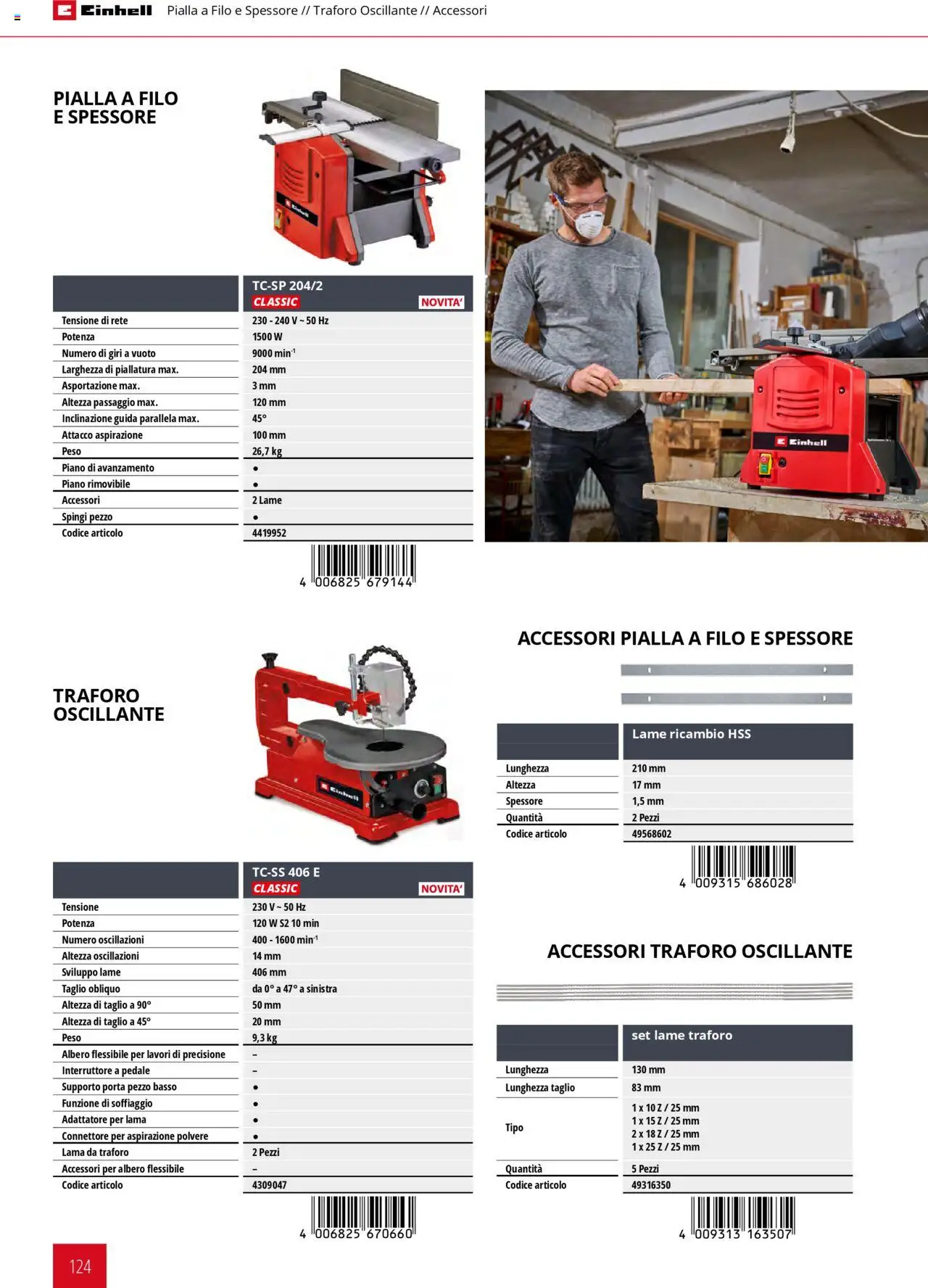 Volantino Einhell del 06.02.2025 | Pagina: 124 | Prodotti: Connettore, Adattatore