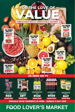 Food Lover's Market specials catalogue – valid from 23.04.2026