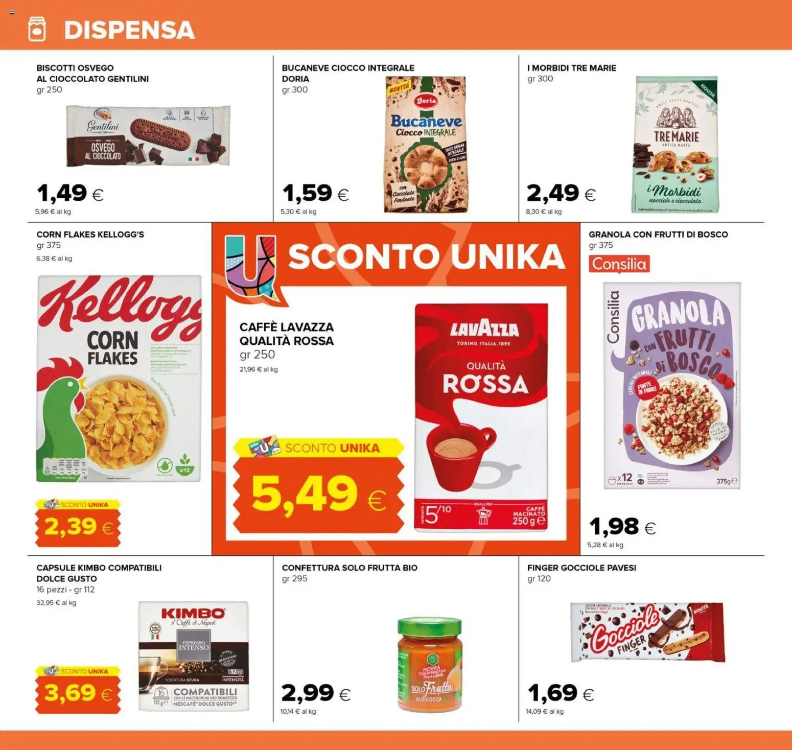 Volantino Tigre del 21.11.2025 | Pagina: 18 | Prodotti: Biscotti, Nocciole, The, Macinato