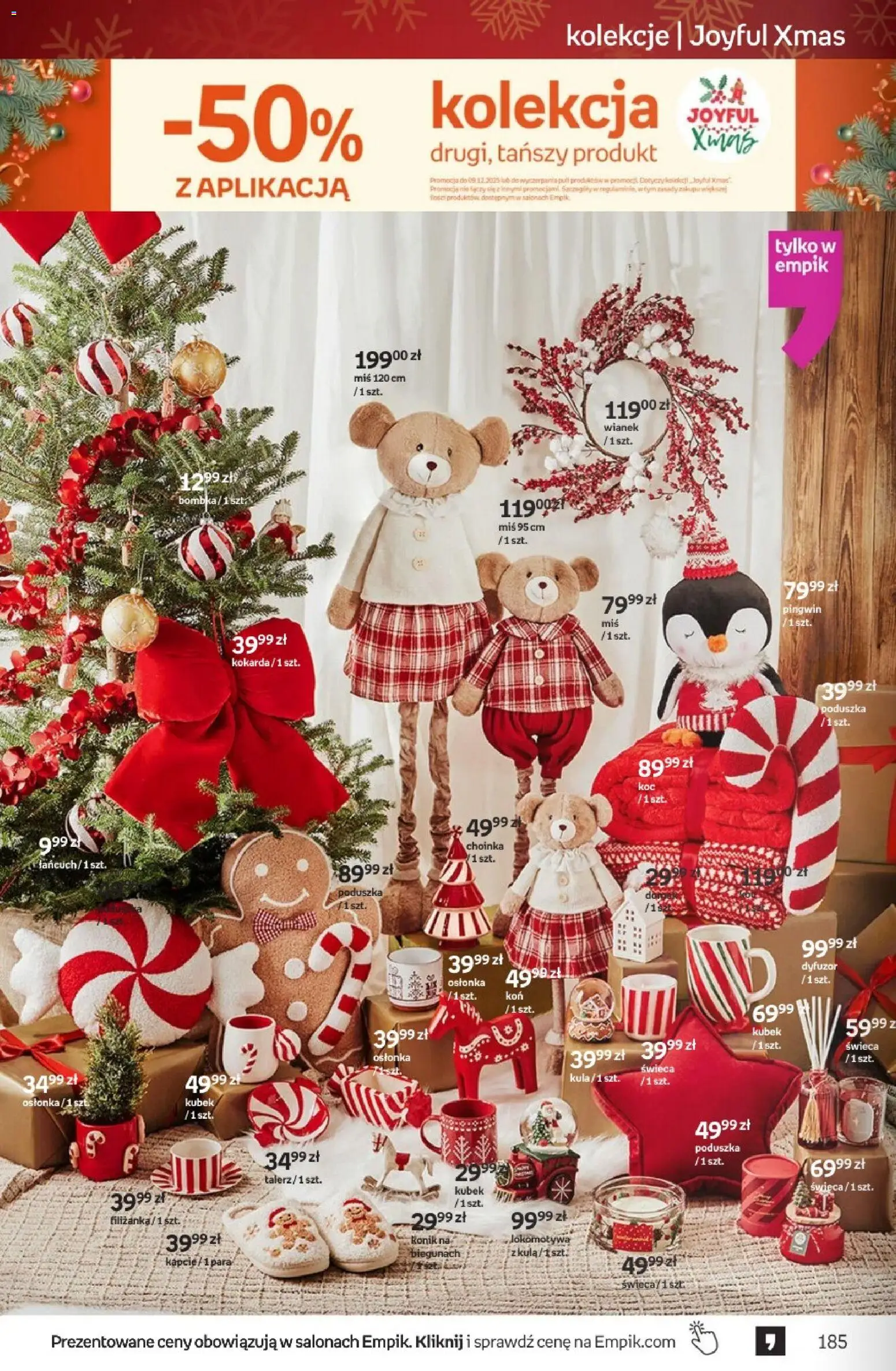 Empik promocje - Tom kultury Zabawki od 26.11.2025 | Strona: 62 | Produkty: Choinka, Poduszka
