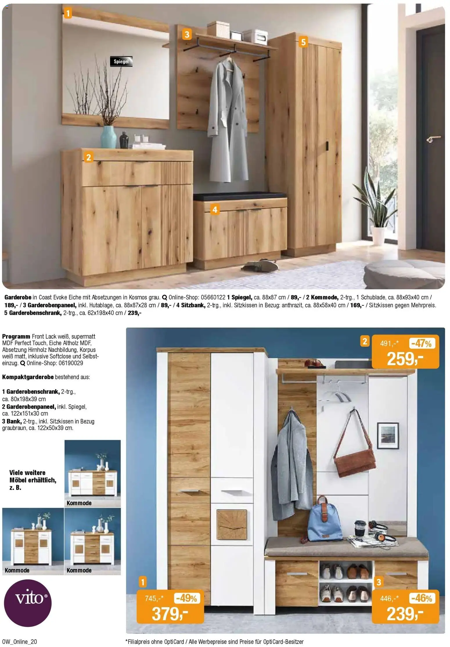 Angebote - Dein trendiges Möbelhaus – gültig ab 21.03.2026 | Seite: 20 | Produkte: Kommode, Spiegel