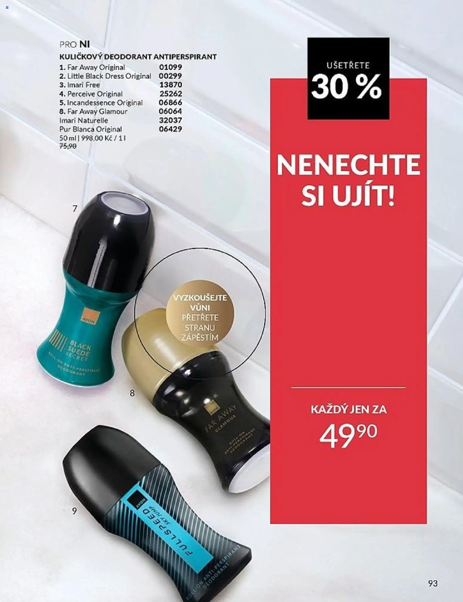 Avon katalog 2/2026 od 01.02.2026 | Strana: 93 | Produkty: Deodorant, Antiperspirant