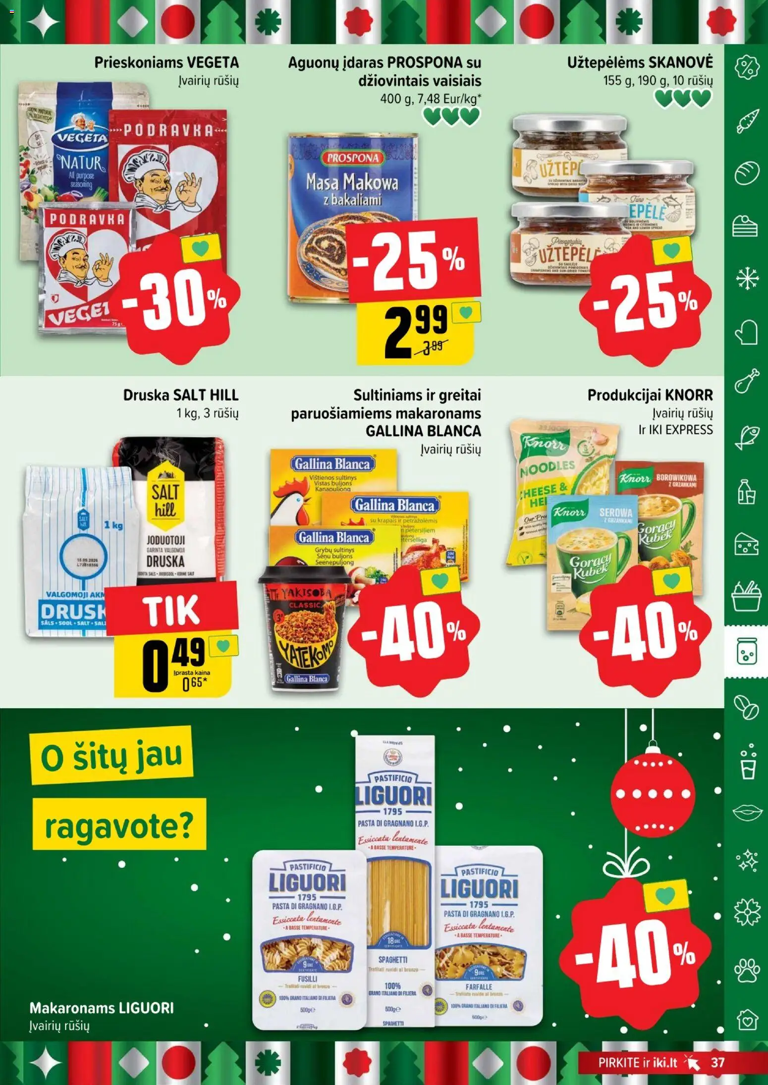IKI akcijos nuo 15.12.2025 | Puslapis: 37 | Prekių: Vištienos, Druska