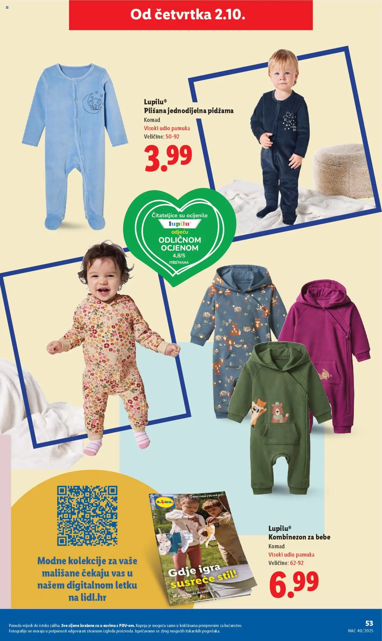 Lidl katalog | vrijedi od 29.09.2025 | Stranica: 53 | Proizvodi: Kombinezon, Pidžama, Igra