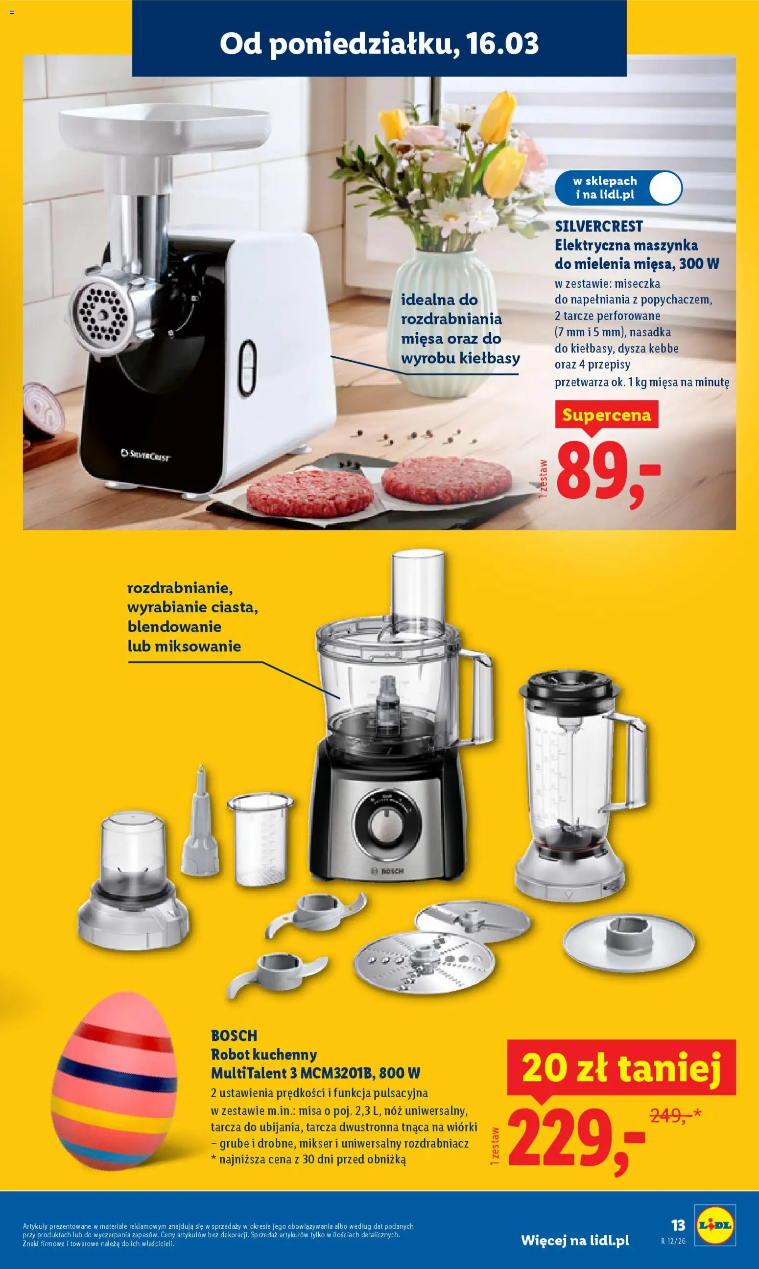 Lidl Katalog od 16.03.2026 | Strona: 15 | Produkty: Robot kuchenny, Mikser, Robot
