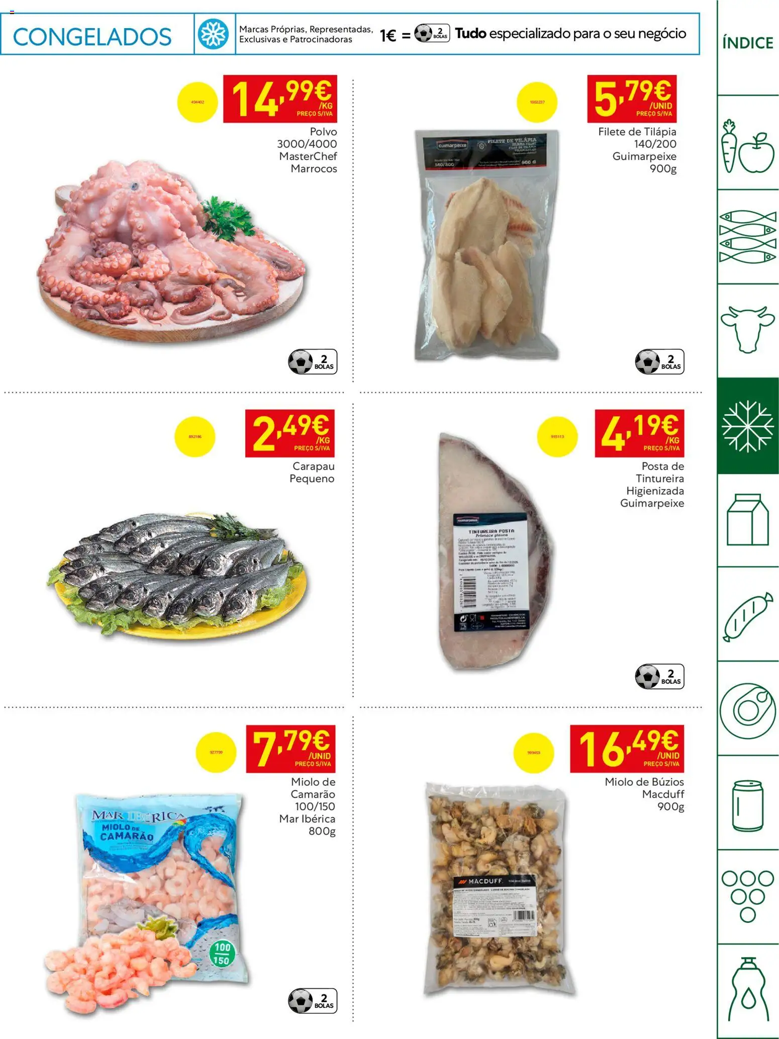 Recheio Horeca │ válido de 21.04.2026 | Página: 13 | Produtos: Polvo, Camarão