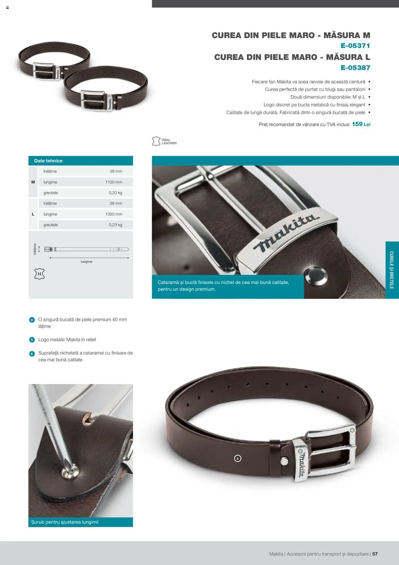 Makita catalog - Accesorii pentru transport si depozitare   – valabil de la 06.09.2021 | Pagină: 57