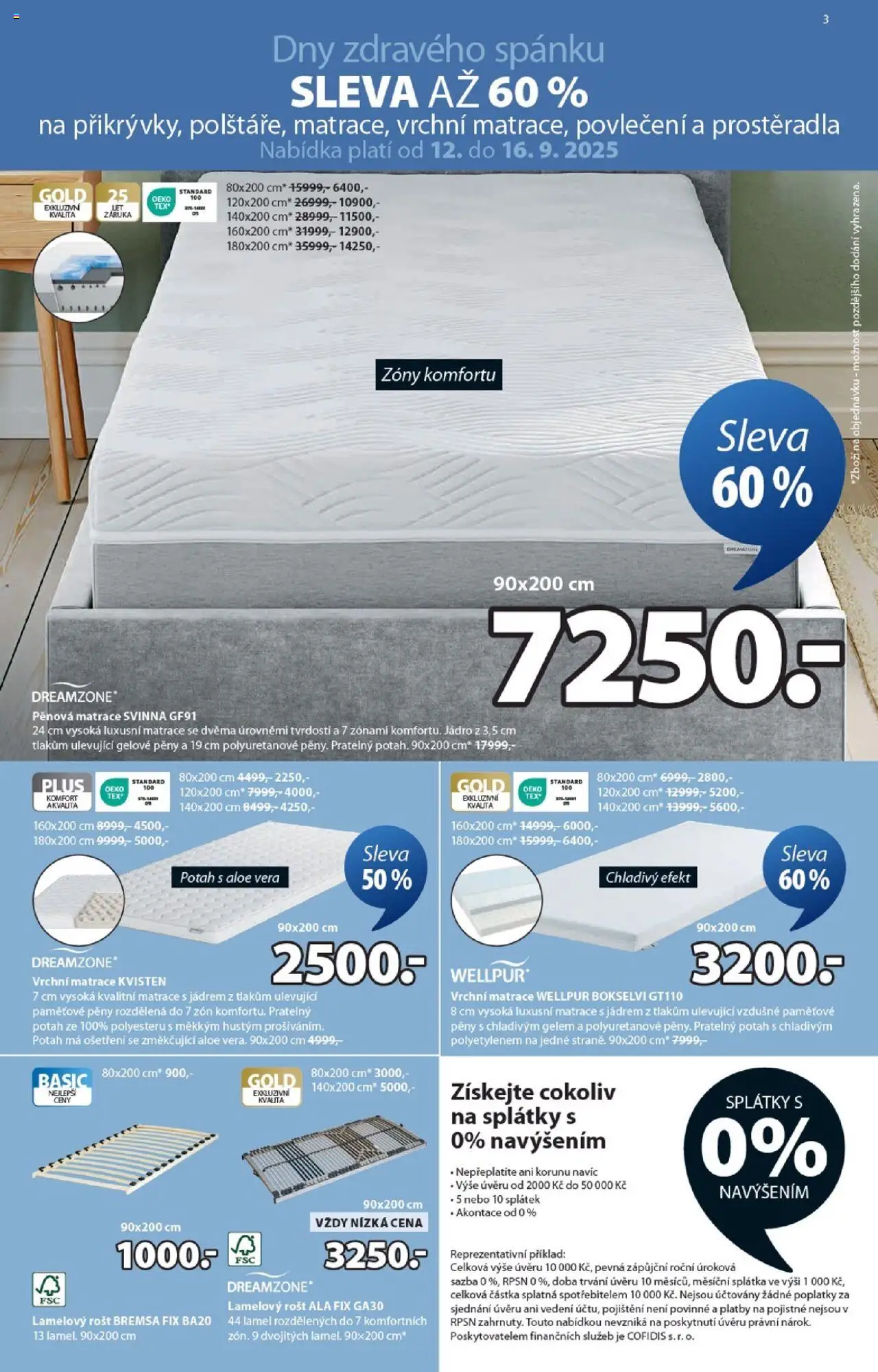 JYSK leták - Skvělá nabídka od 08.09.2025 | Strana: 3 | Produkty: Prostěradla, Povlečení, Aloe vera, Rošt