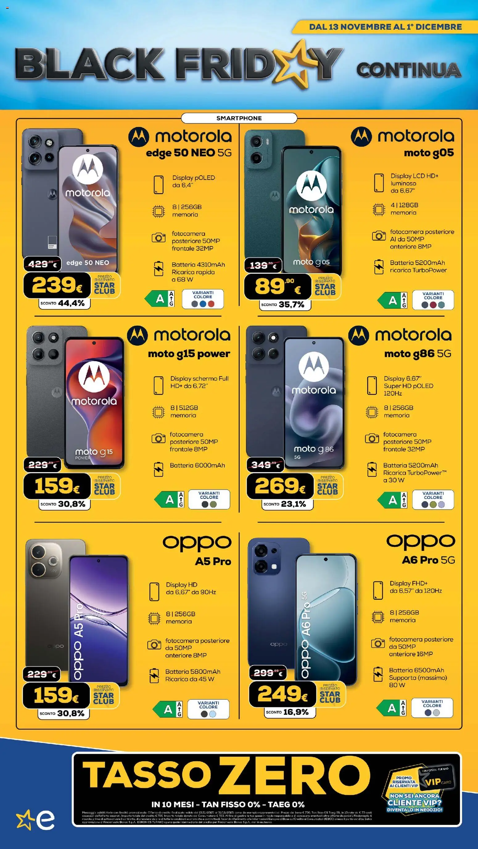 Volantino Euronics del 13.11.2025 | Pagina: 203 | Prodotti: Schermo, Smartphone, Fotocamera, Batteria