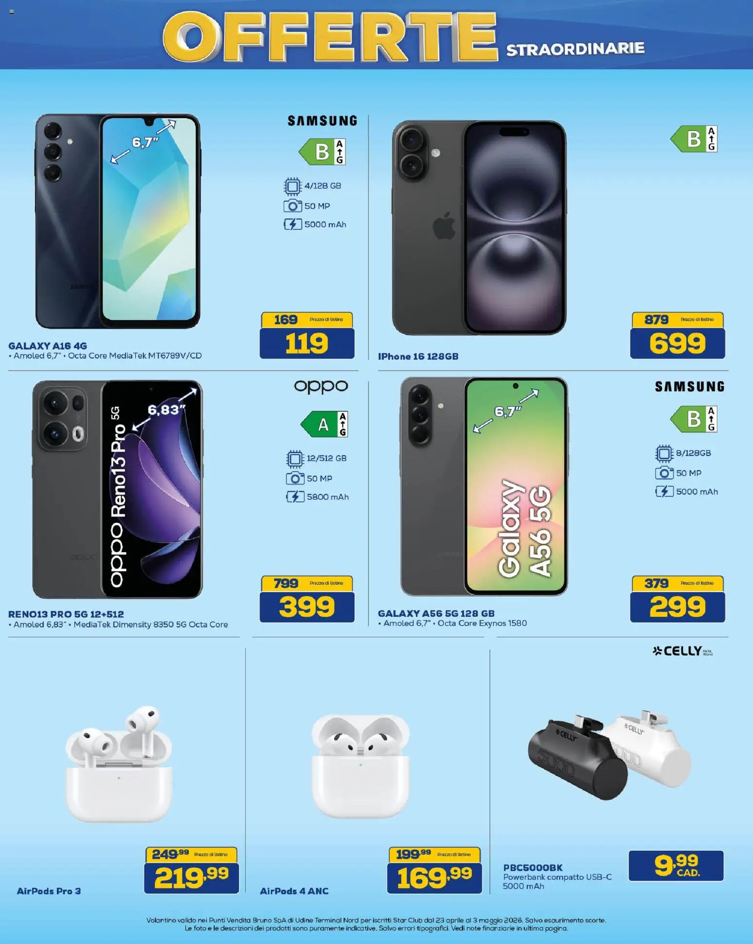 Volantino Euronics del 23.04.2026 | Pagina: 2 | Prodotti: Iphone, Airpods, Samsung