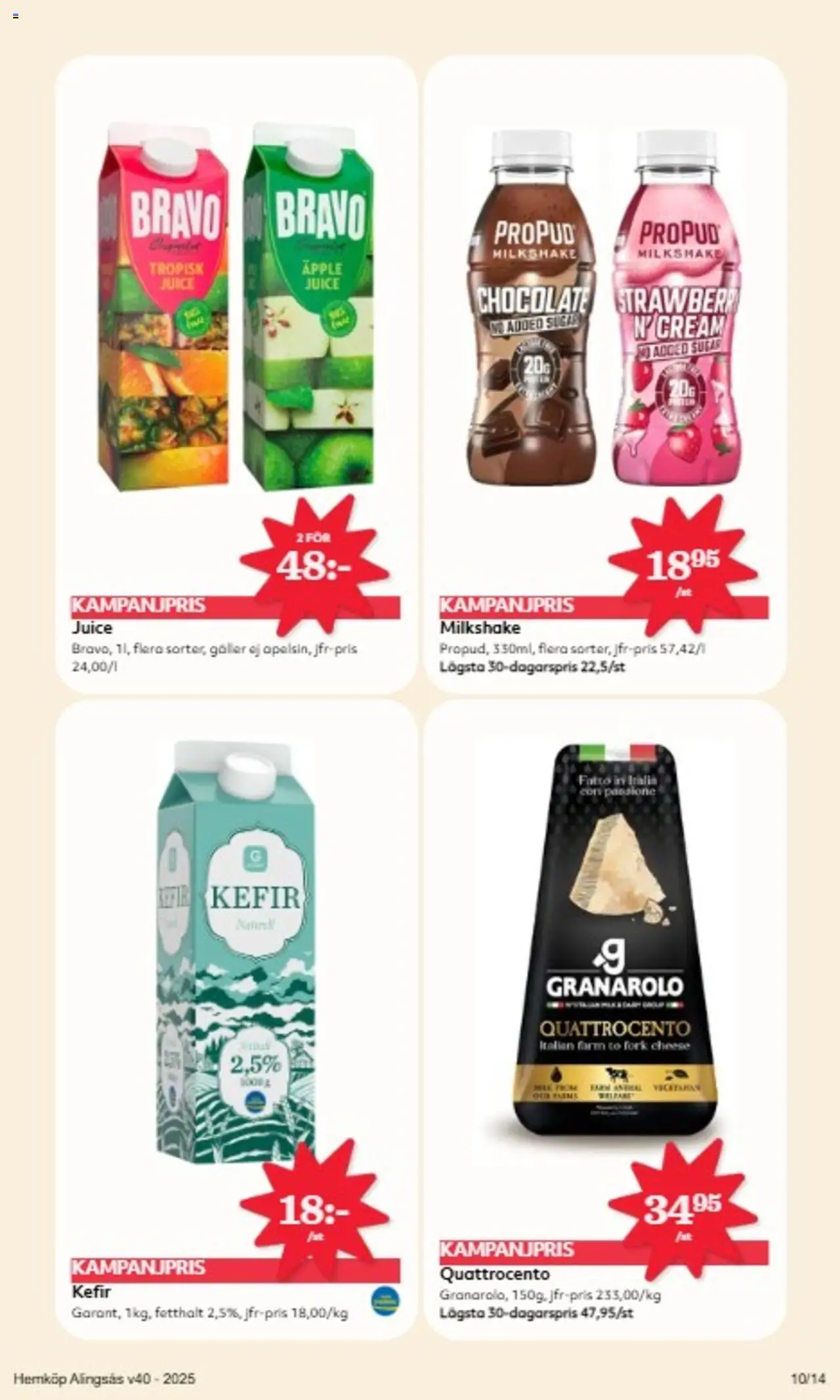 Hemköp reklamblad aktuell från 29.09.2025 | Sida: 8 | Produkter: Galler, Juice, Äpple