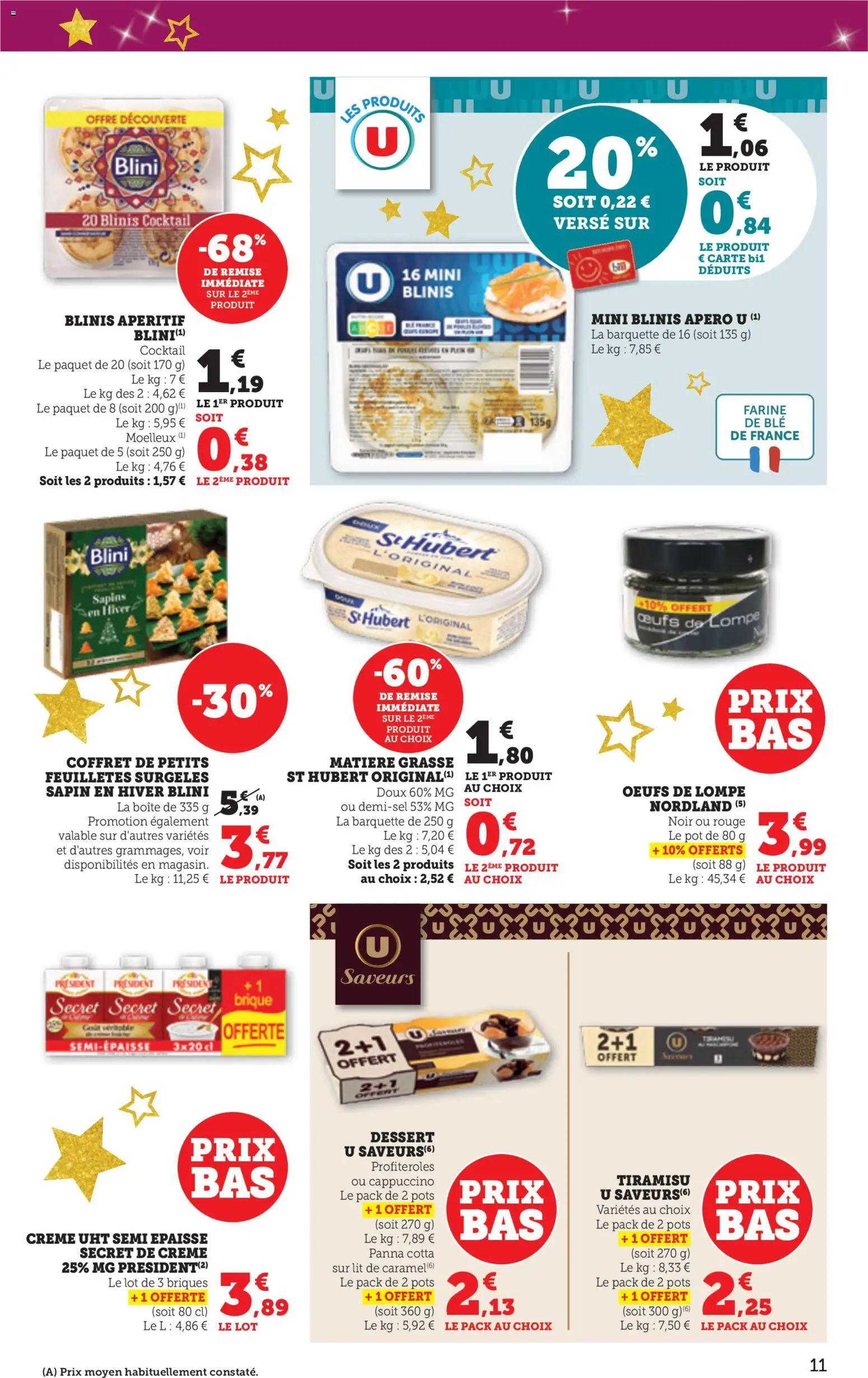 {H1} | Page: 11 | Produits: Farine de ble, Lit, Blinis, Œufs