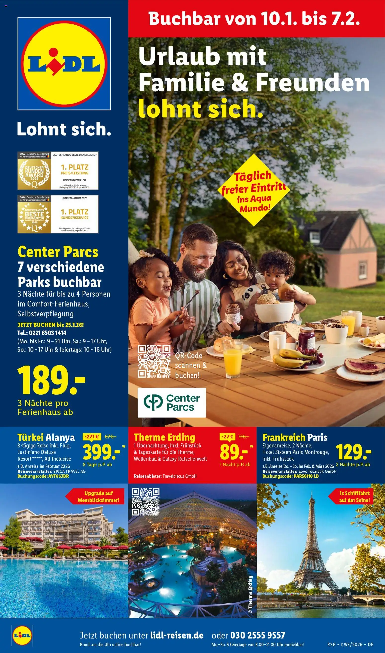 Lidl Reisen Prospekt 	 – gültig ab 10.01.2026 | Seite: 1 | Produkte: Uhr