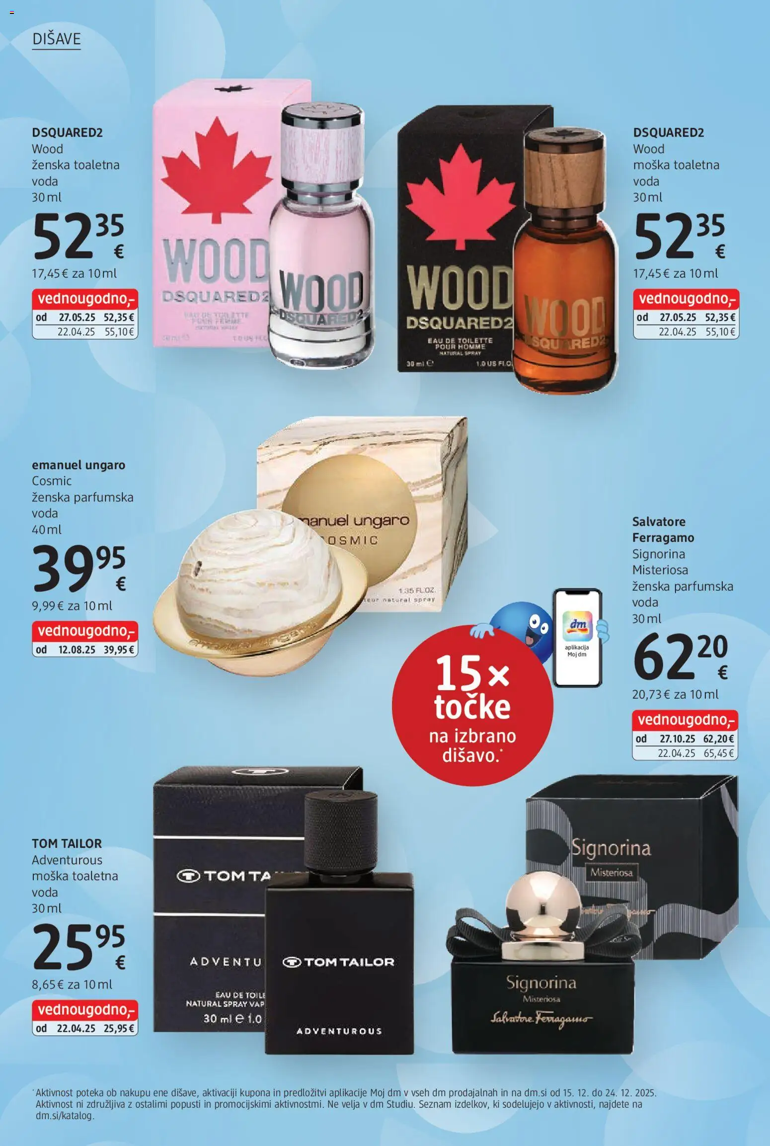 Novi DM Drogerie Markt katalog ponudbe – veljaven od 15.12.2025 | Stran: 8 | Izdelki: Voda, Toaletna voda, Parfumska voda