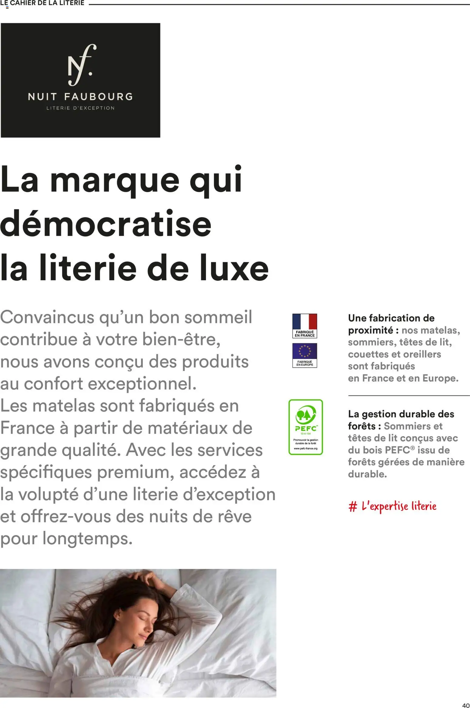 {H1} | Page: 40 | Produits: Lit, Matelas, Literie