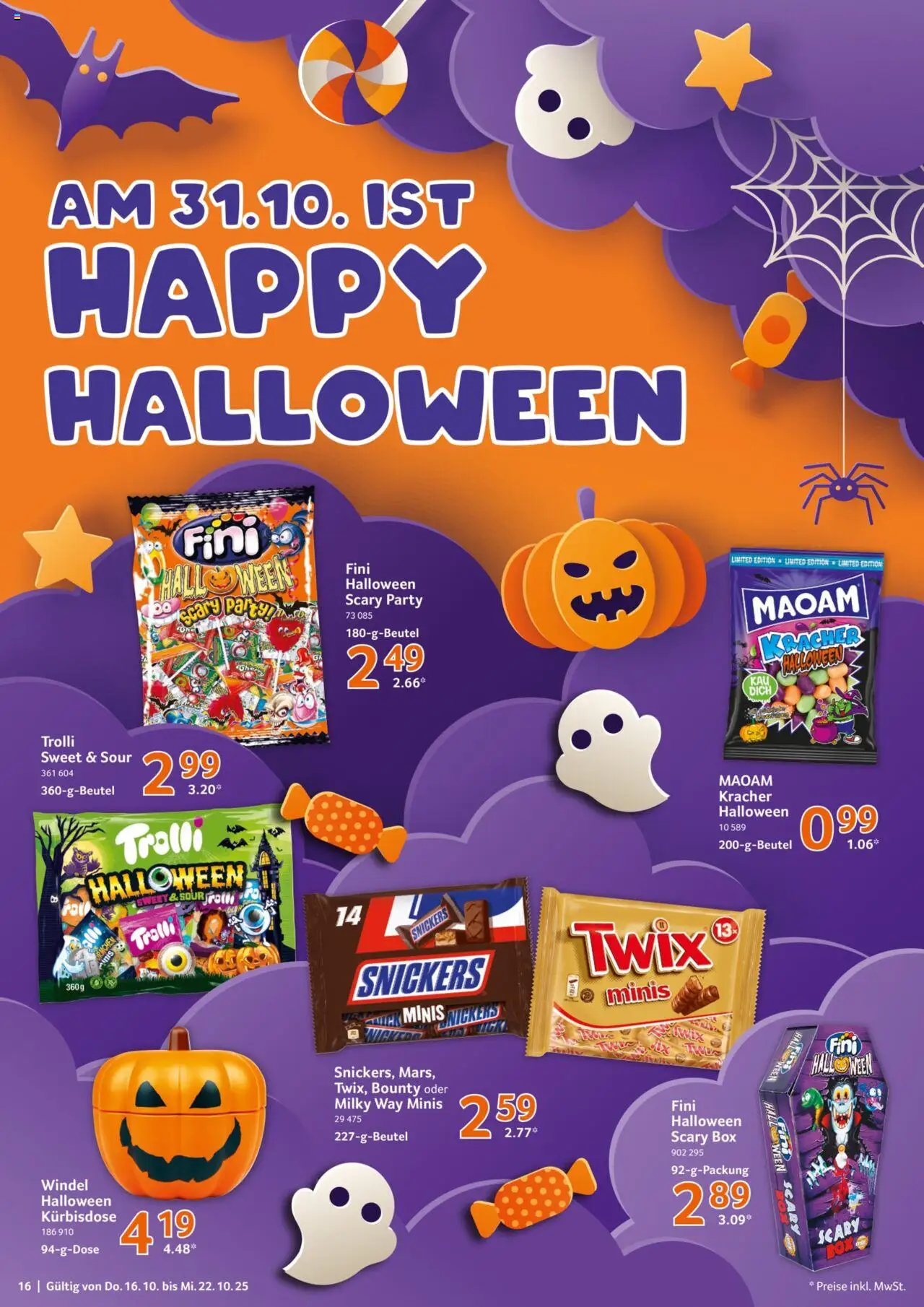 Selgros Prospekt 	 – gültig ab 16.10.2025 | Seite: 16 | Produkte: Box, Snickers, Twix
