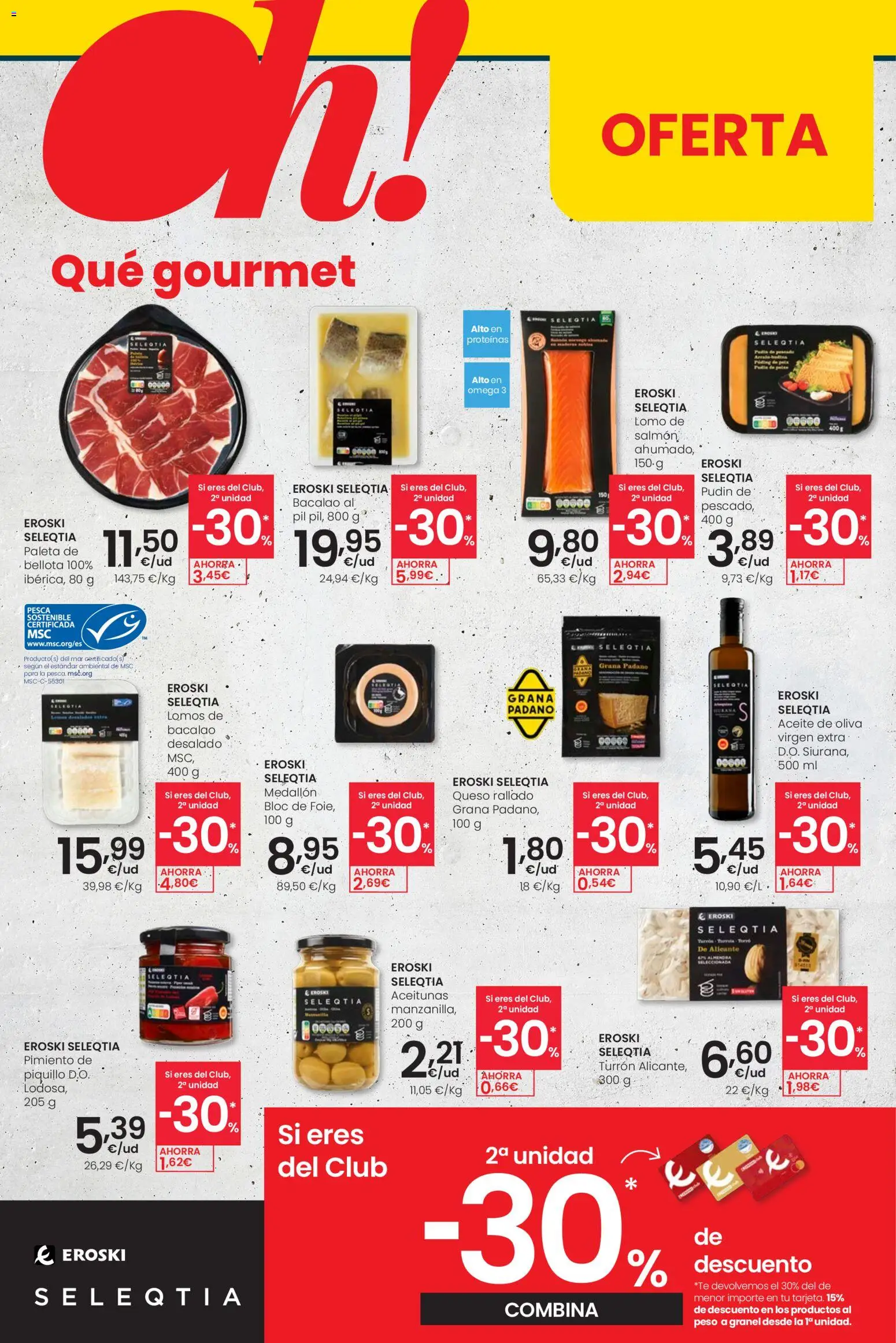 Eroski - Center │ válido desde el 18.12.2025 | Página: 16 | Productos: Queso, Queso rallado, Pescado, Aceite de oliva