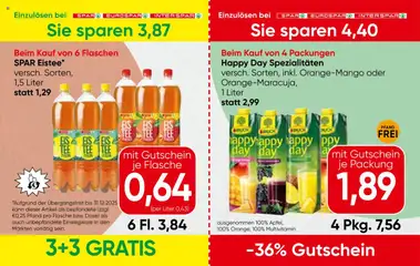 Spar Gutscheinheft - Burgenland ab 02.10.2025 gültig | Seite: 8 | Produkte: Eis, Papier blanc, Tee