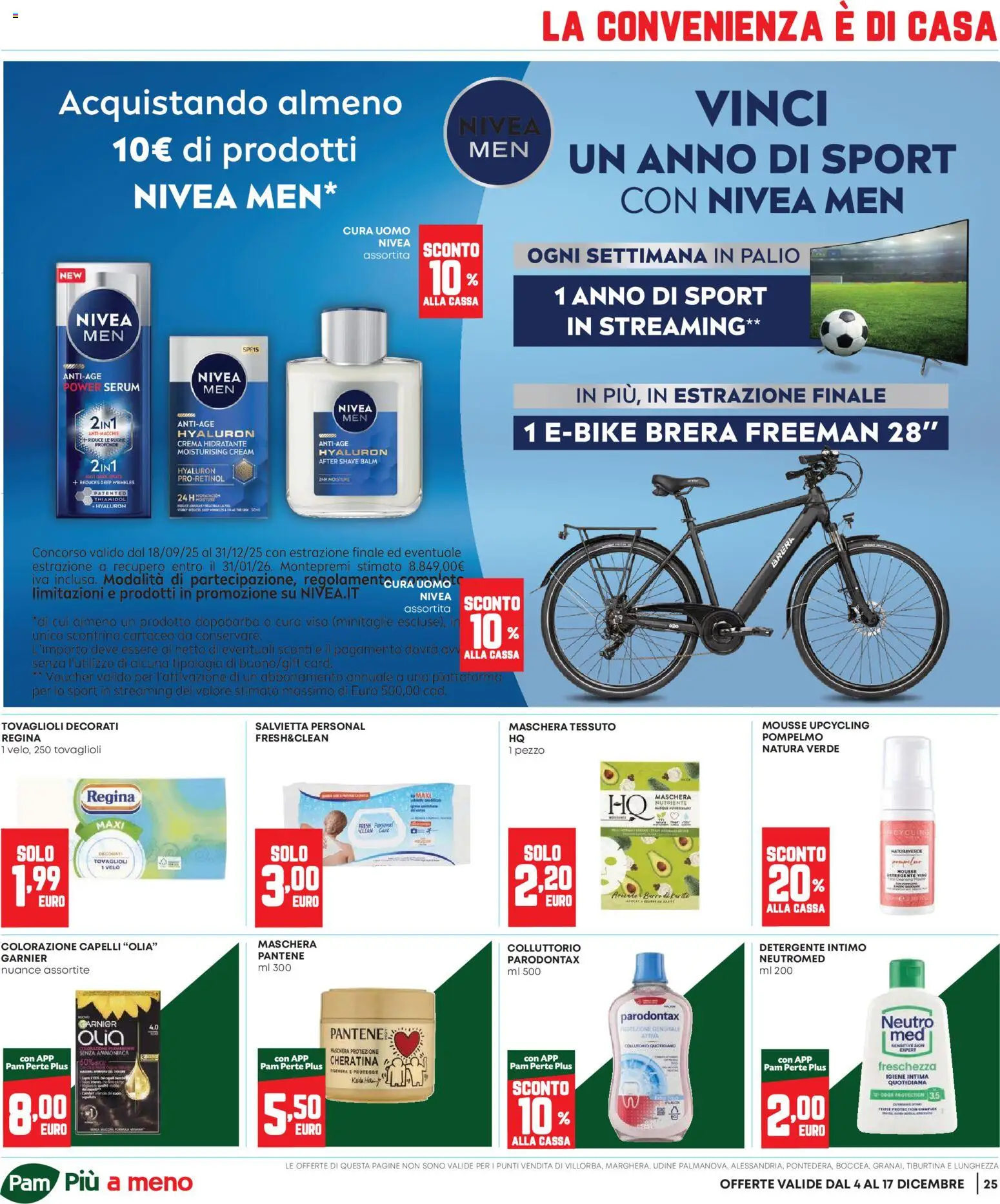 Volantino Panorama del 04.12.2025 | Pagina: 25 | Prodotti: Dopobarba, Detergente intimo, Colorazione capelli, Intimo