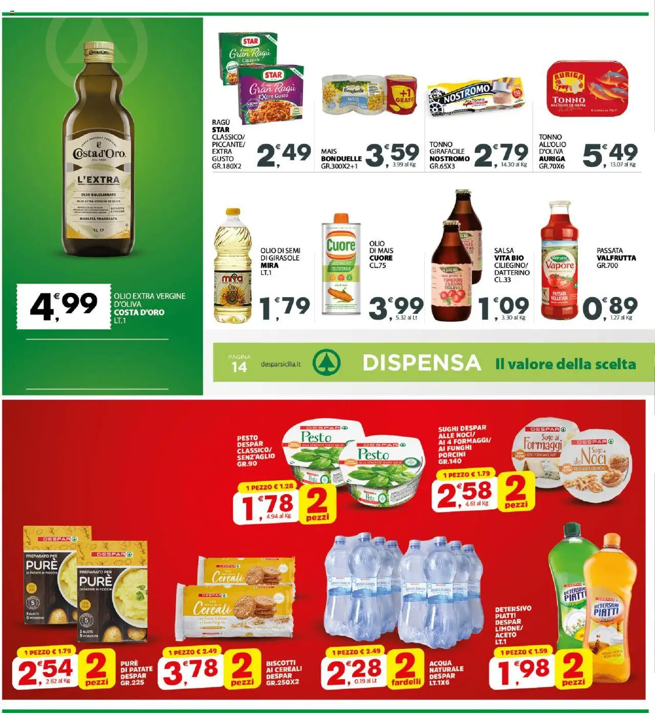 Volantino Interspar del 20.10.2025 | Pagina: 16 | Prodotti: Fiocchi, Funghi, Ragú, Olio extra vergine