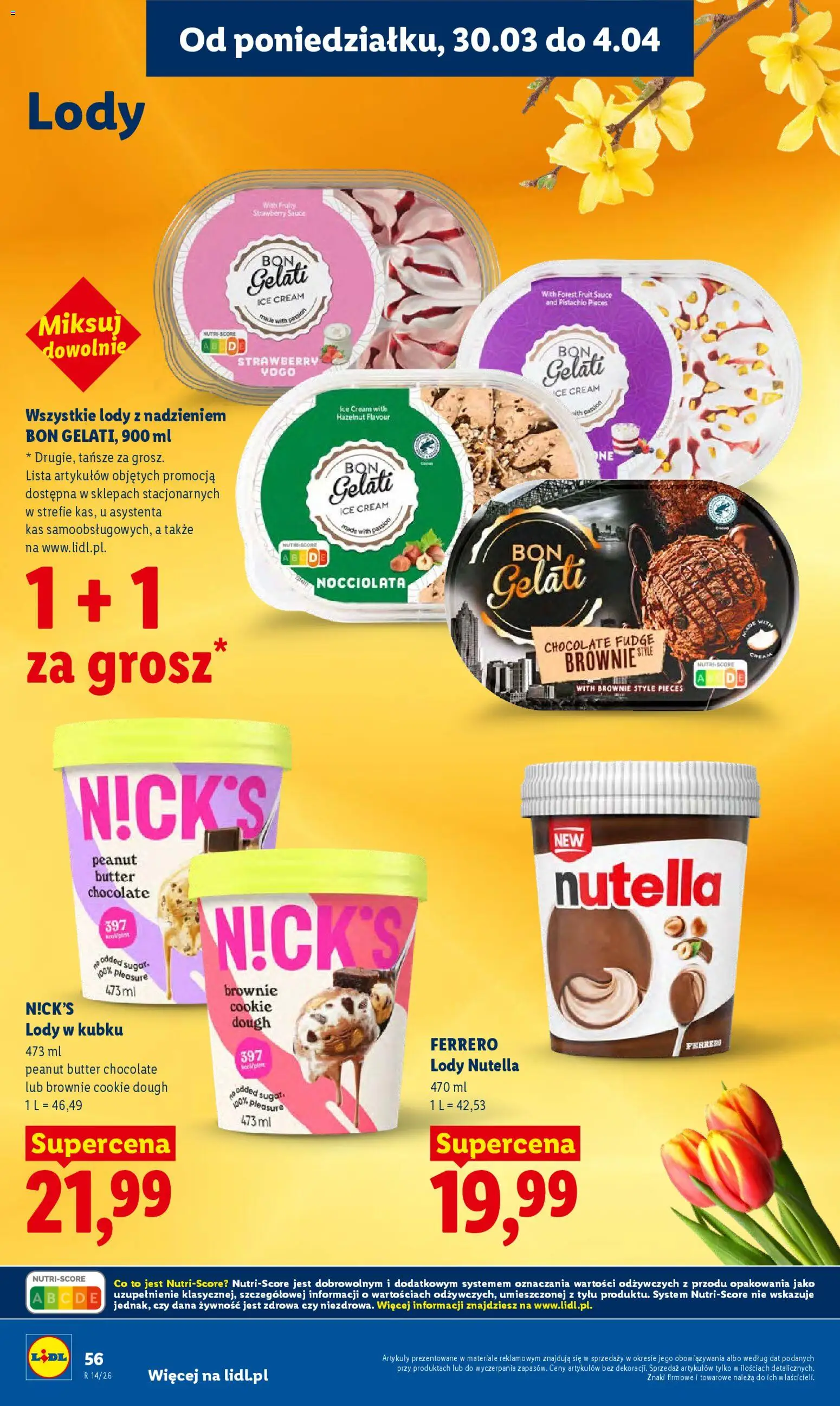 Lidl Polsko leták od 30.03.2026 | Strana: 56 | Produkty: Brownie, Nutella