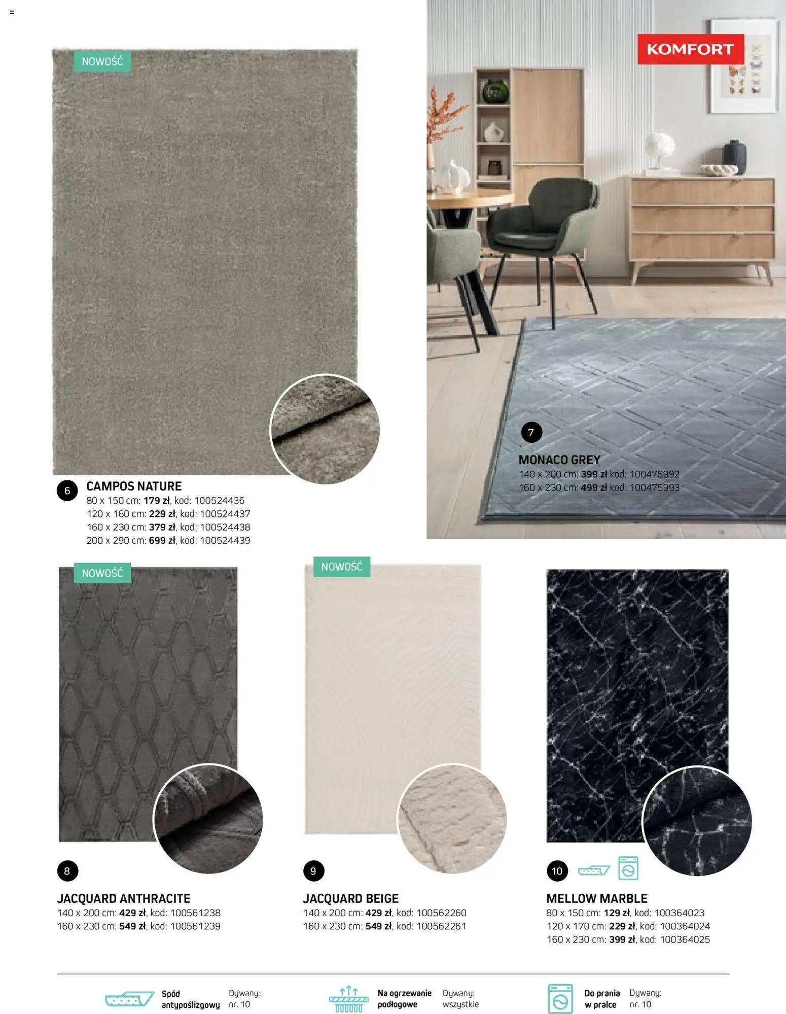 Komfort gazetka - Katalog dywanów od 17.03.2026 | Strona: 89 | Produkty: Dywany