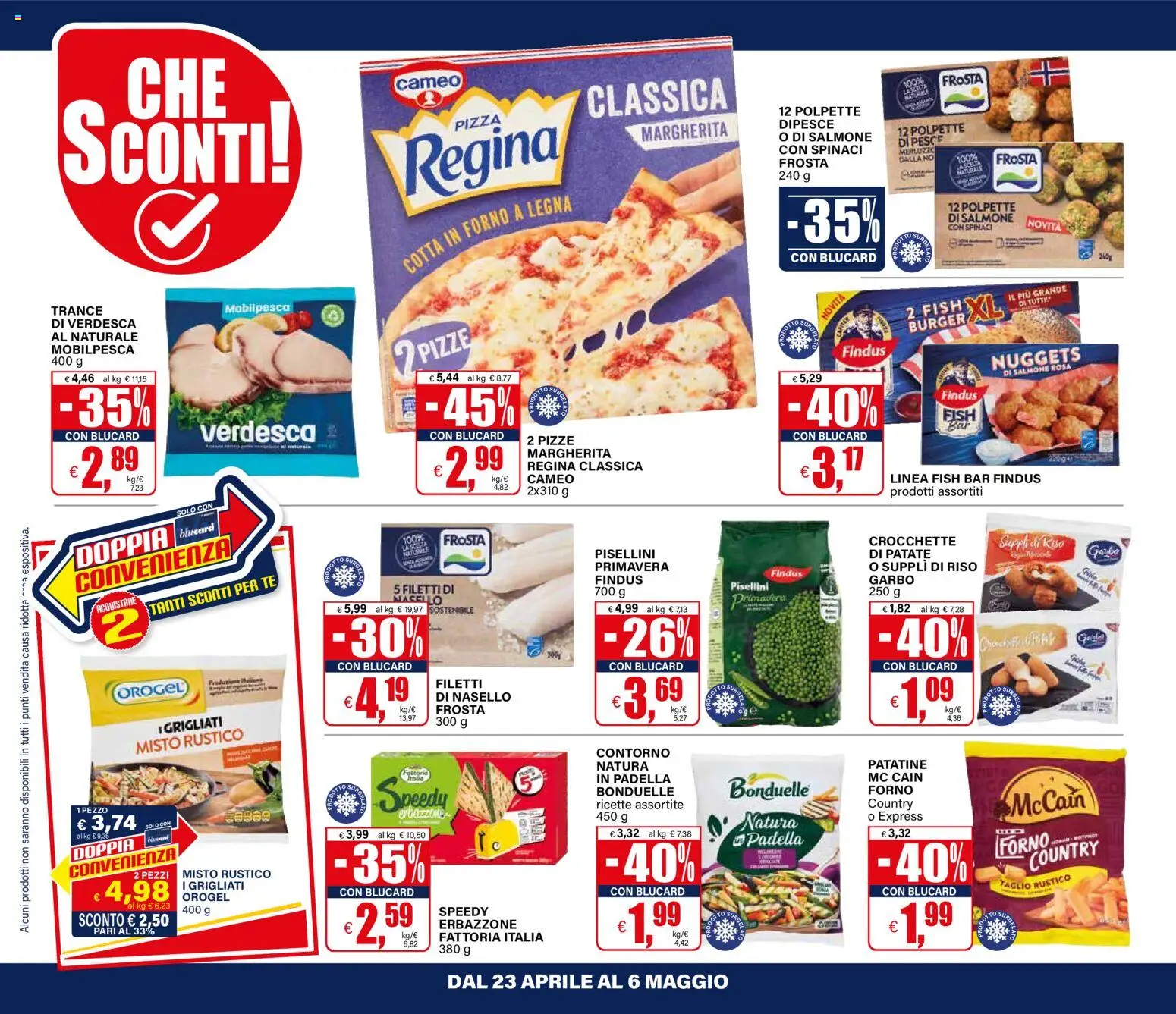 Volantino Il Gigante del 23.04.2026 | Pagina: 28 | Prodotti: Salmone, Pesce, Patate, Spinaci