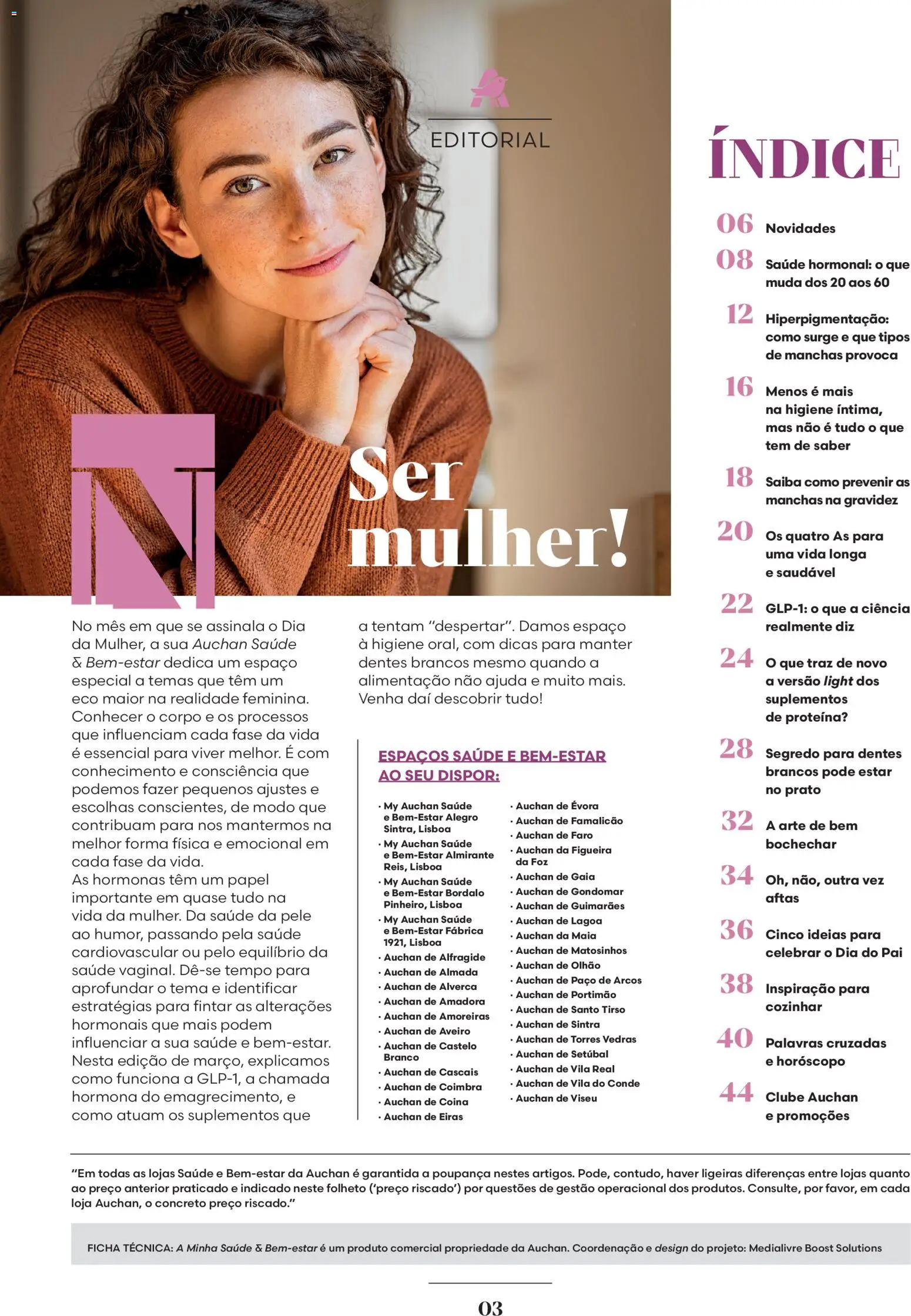 Auchan - Revista Mulher e Especial Higiene Oral │ válido de 28.02.2026 | Página: 3 | Produtos: Proteina