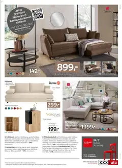 XXXLutz Prospekt aktuell ab 03.02.2026 gültig | Seite: 3 | Produkte: Uhr, Bett, Couchtisch