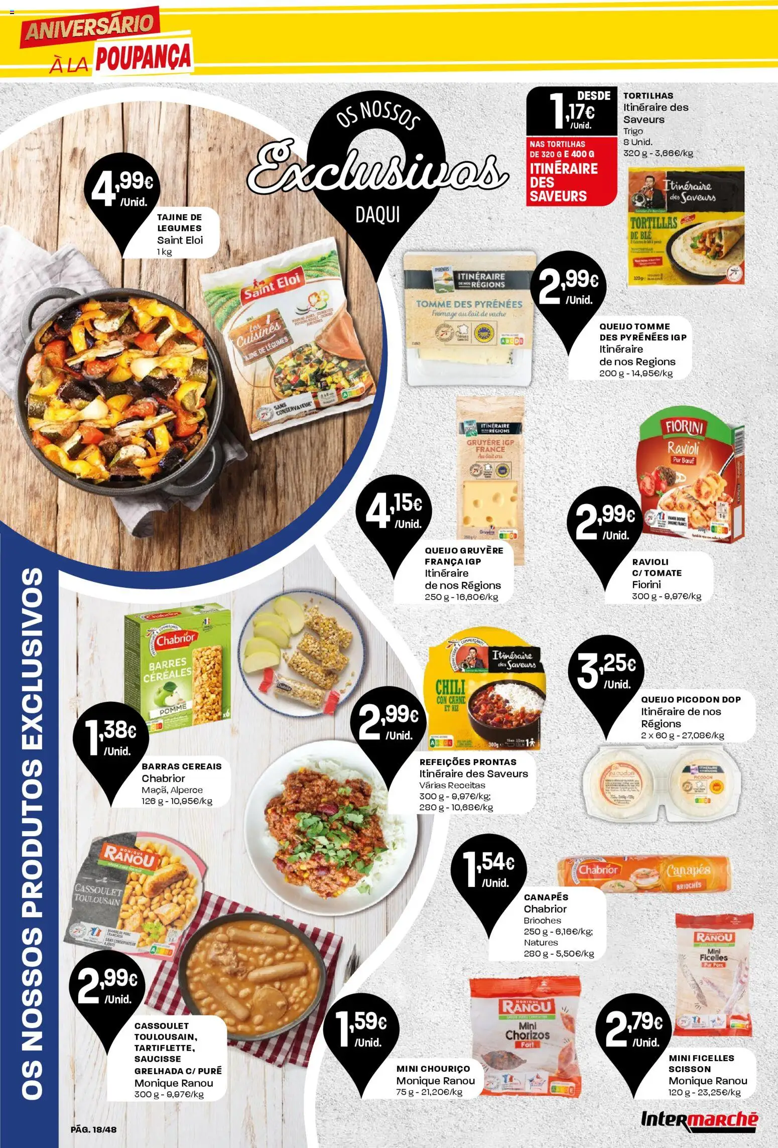 Intermarché folheto │ válido de 30.10.2025 | Página: 18 | Produtos: Queijo, Chouriço, Carne, Tomate