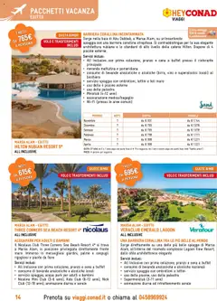 Anteprima del volantino Conad Viaggi catalogo valido a partire dal 19.09.2025 | Pagina: 14