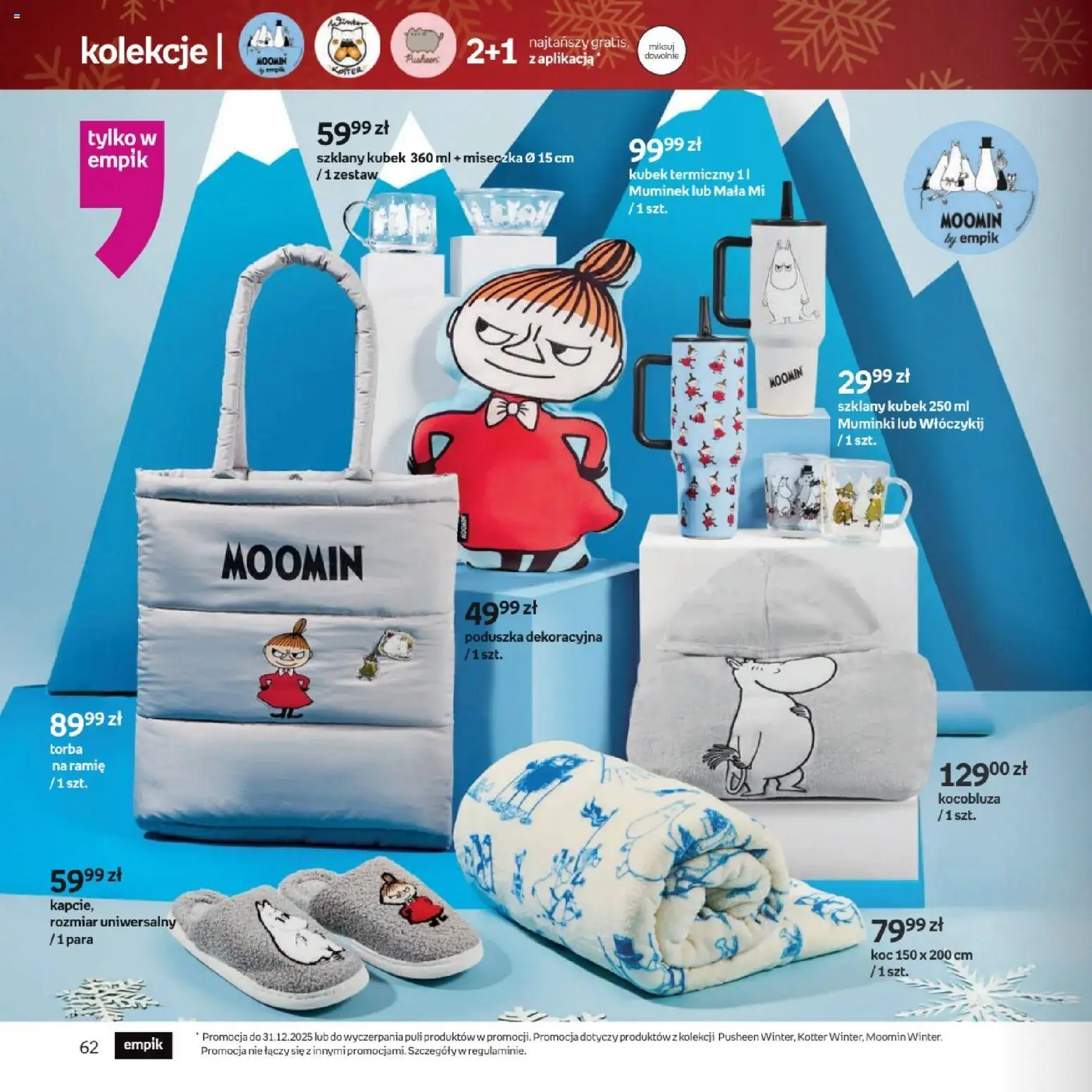 Empik promocje - Witaj w klubie znajdujących trafione prezenty dla każdego od 10.12.2025 | Strona: 62 | Produkty: Torba, Poduszka, Koc
