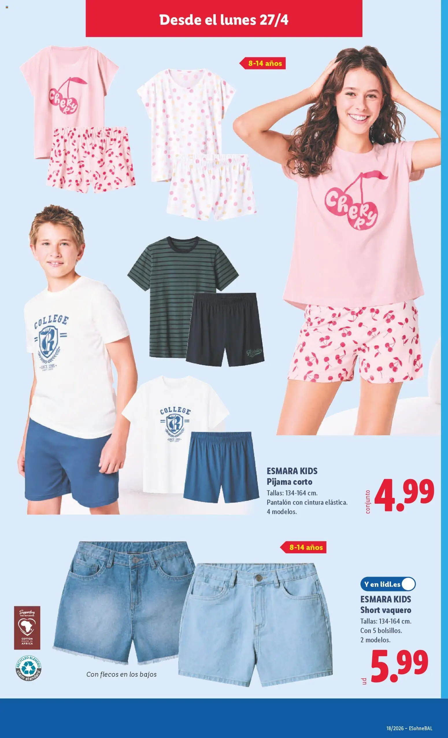 Lidl folleto de bazar │ válido desde el 27.04.2026 | Página: 11 | Productos: Pijama