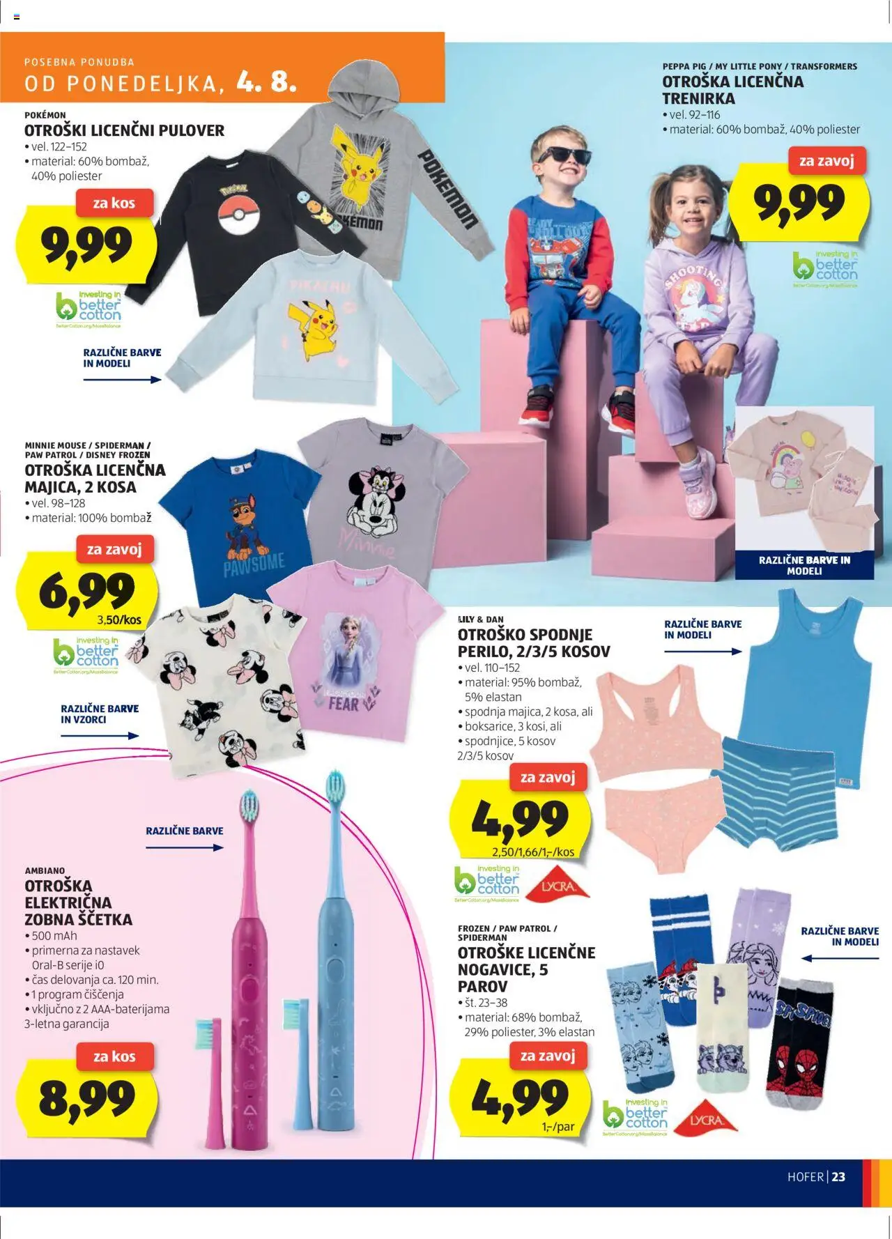 Hofer SI katalog | vrijedi od 31.07.2025 | Stranica: 23 | Proizvodi: Trenirka