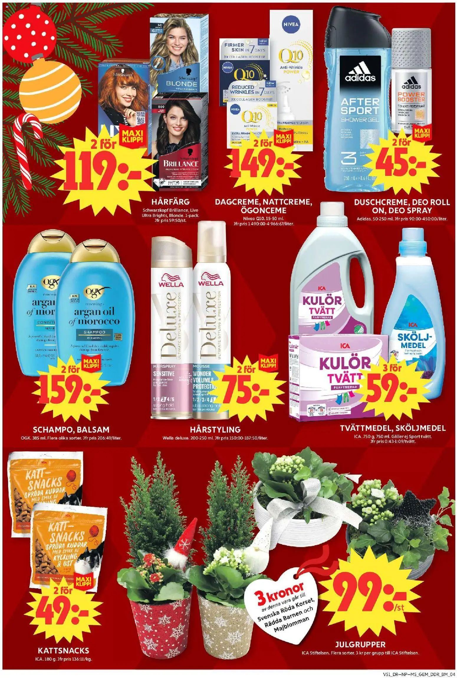 ICA Maxi reklamblad aktuell från 15.12.2025 | Sida: 8 | Produkter: Gem, Hårfärg, Galler, Ost