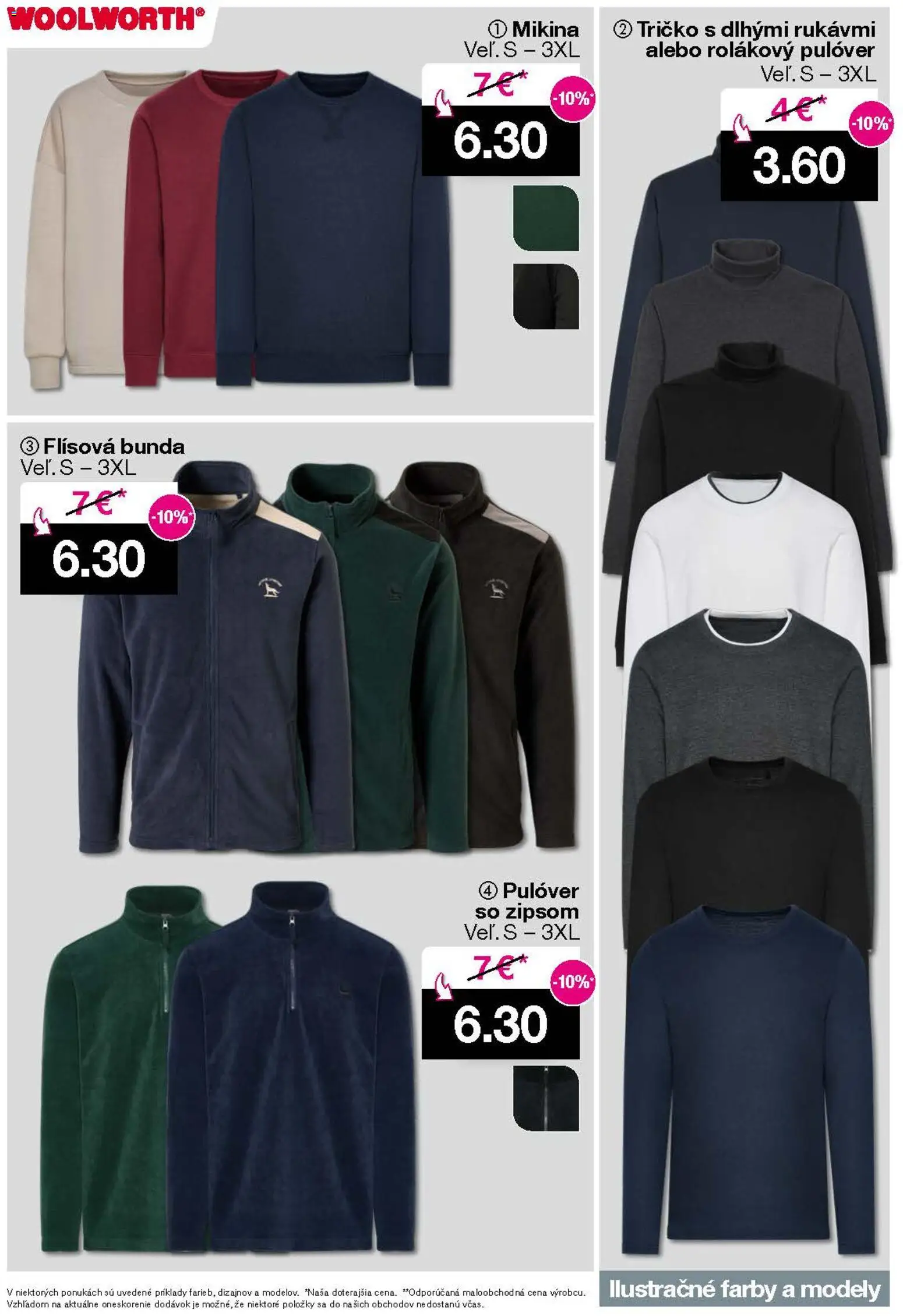 Nové Woolworth akcie – leták je platný od 12.12.2025 | Strana: 2 | Produkty: Tričko, Mikina, Bunda