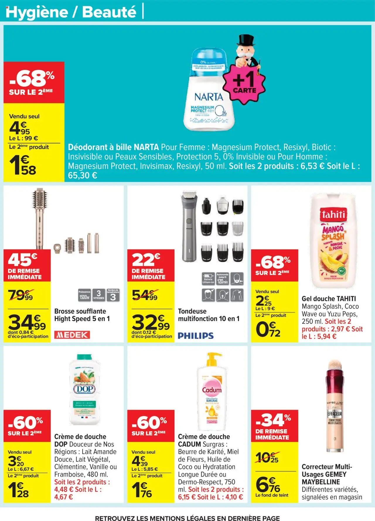  | Page: 65 | Produits: Parfum, Brosse, Gel douche, Crème
