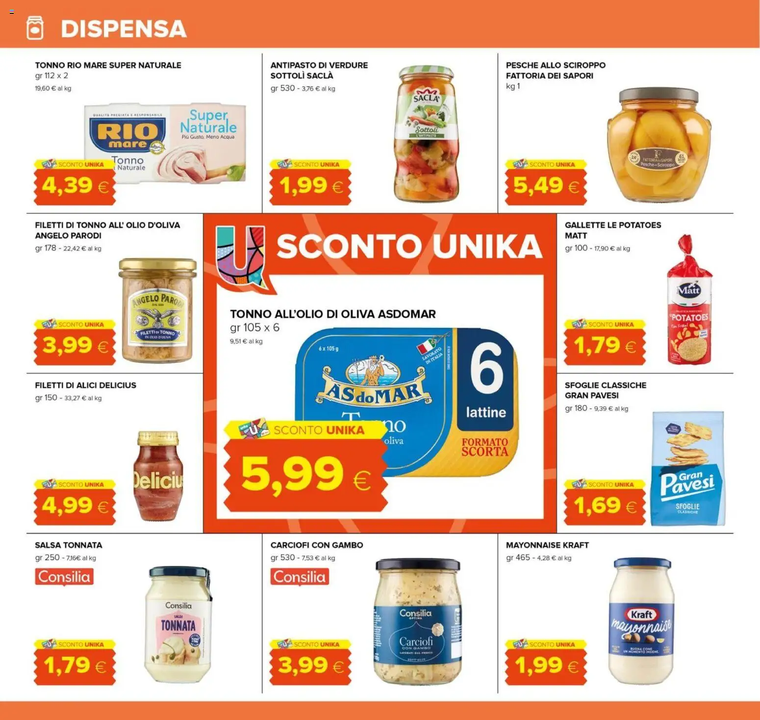 Volantino Oasi del 16.12.2025 | Pagina: 16 | Prodotti: Acqua, Salsa, Carciofi, Alici