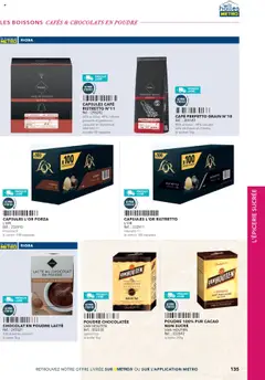  | Page: 135 | Produits: Chocolat en poudre, Café, Chocolat, Livre