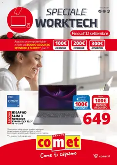 Anteprima del volantino Comet Worktech catalogo valido a partire dal 25.08.2025